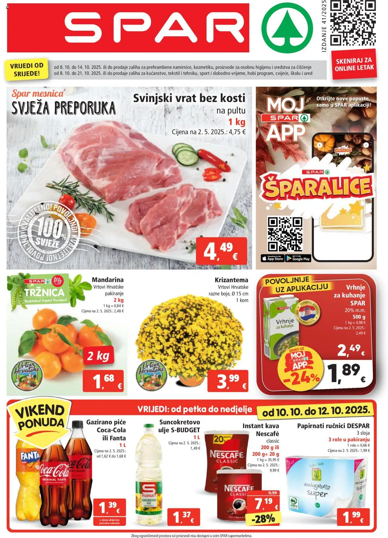 Katalog Spar - stranica 1- važeći od 08.10.2025