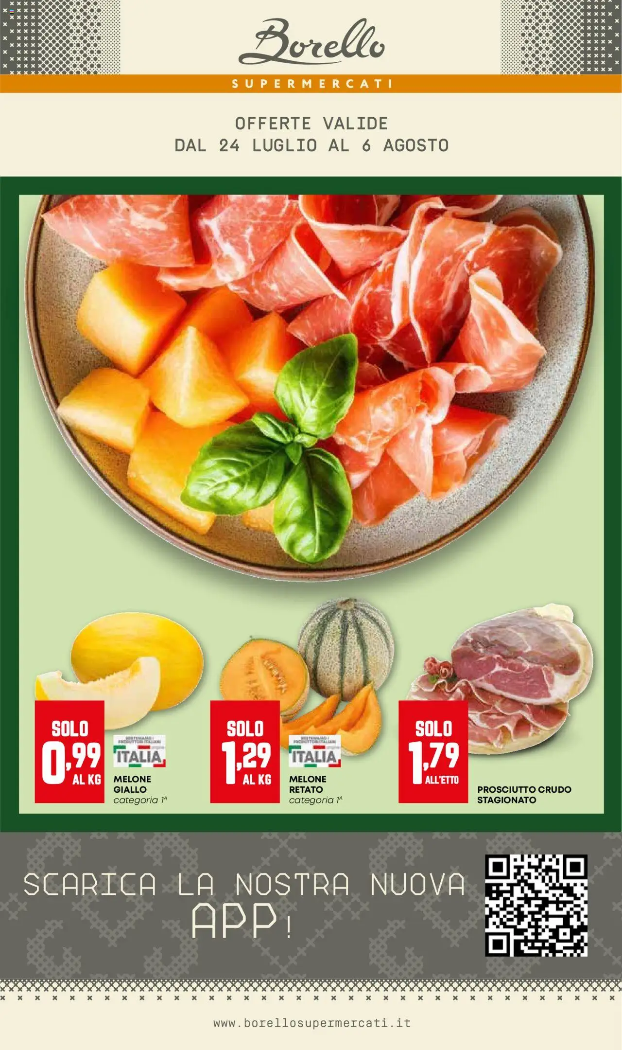 Volantino Borello Supermercati	 - pagina 1 - valido dal 24/07/2025