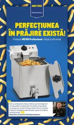 Metro catalog - Friteuză profesională 8L cu robinet golire valabil de la 01.09.2025