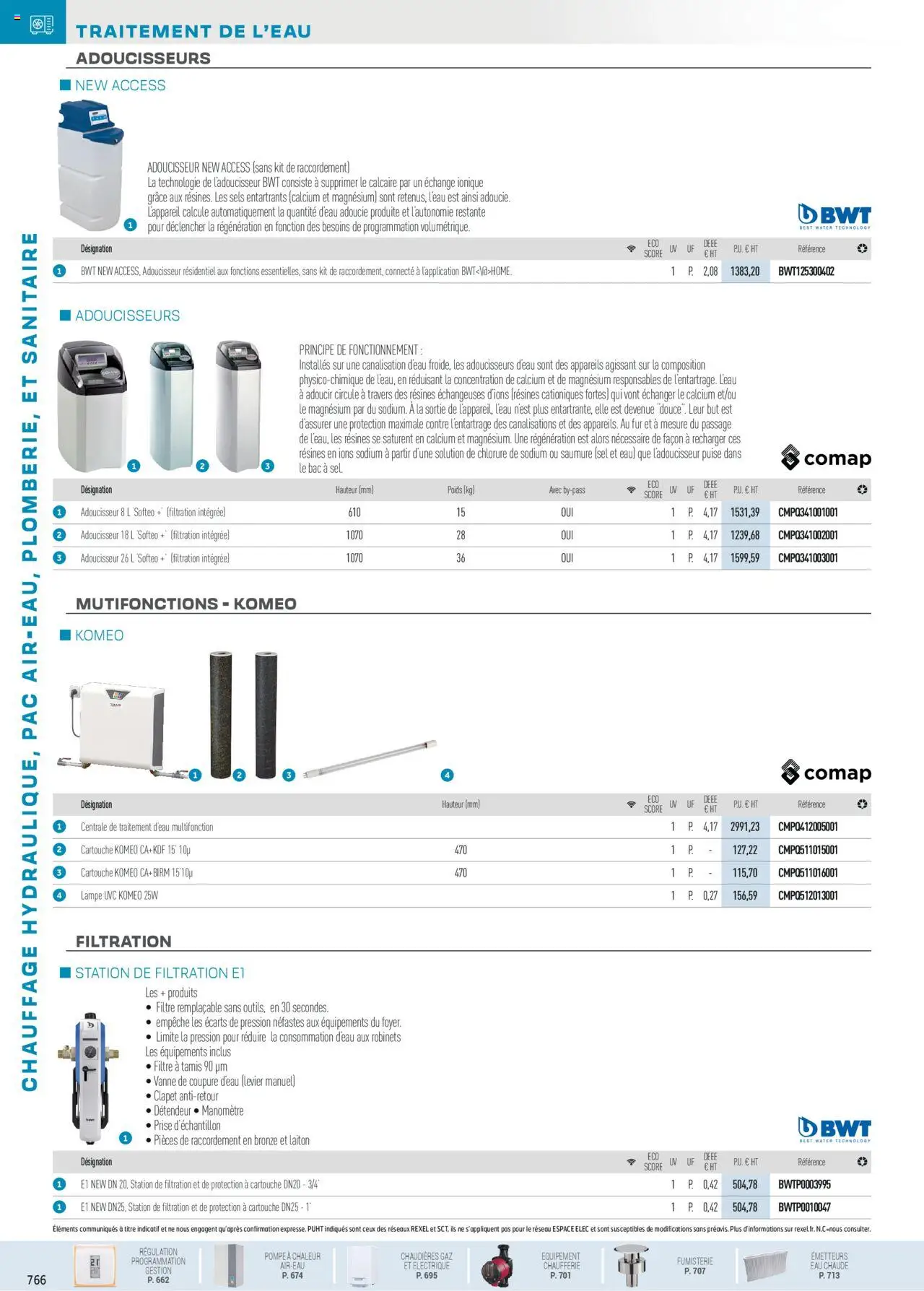 Rexel Chauffage Hydraulique, PAC Air-Eau, Plomberie et Sanitaire - page 108 - valable à partir du 01/12/2024
