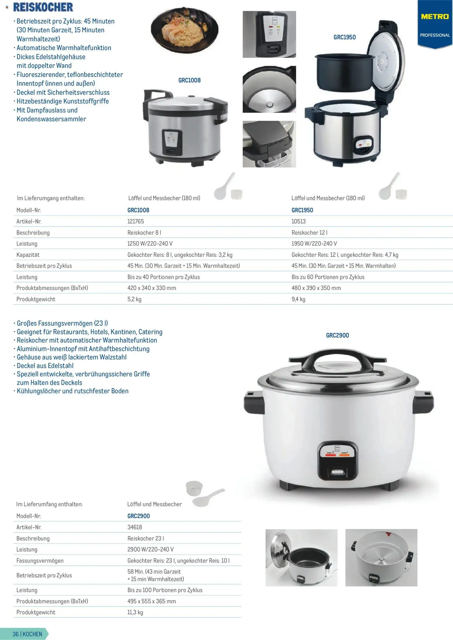 Metro Gastrogeräte - page 36- valid from 23.02.2026