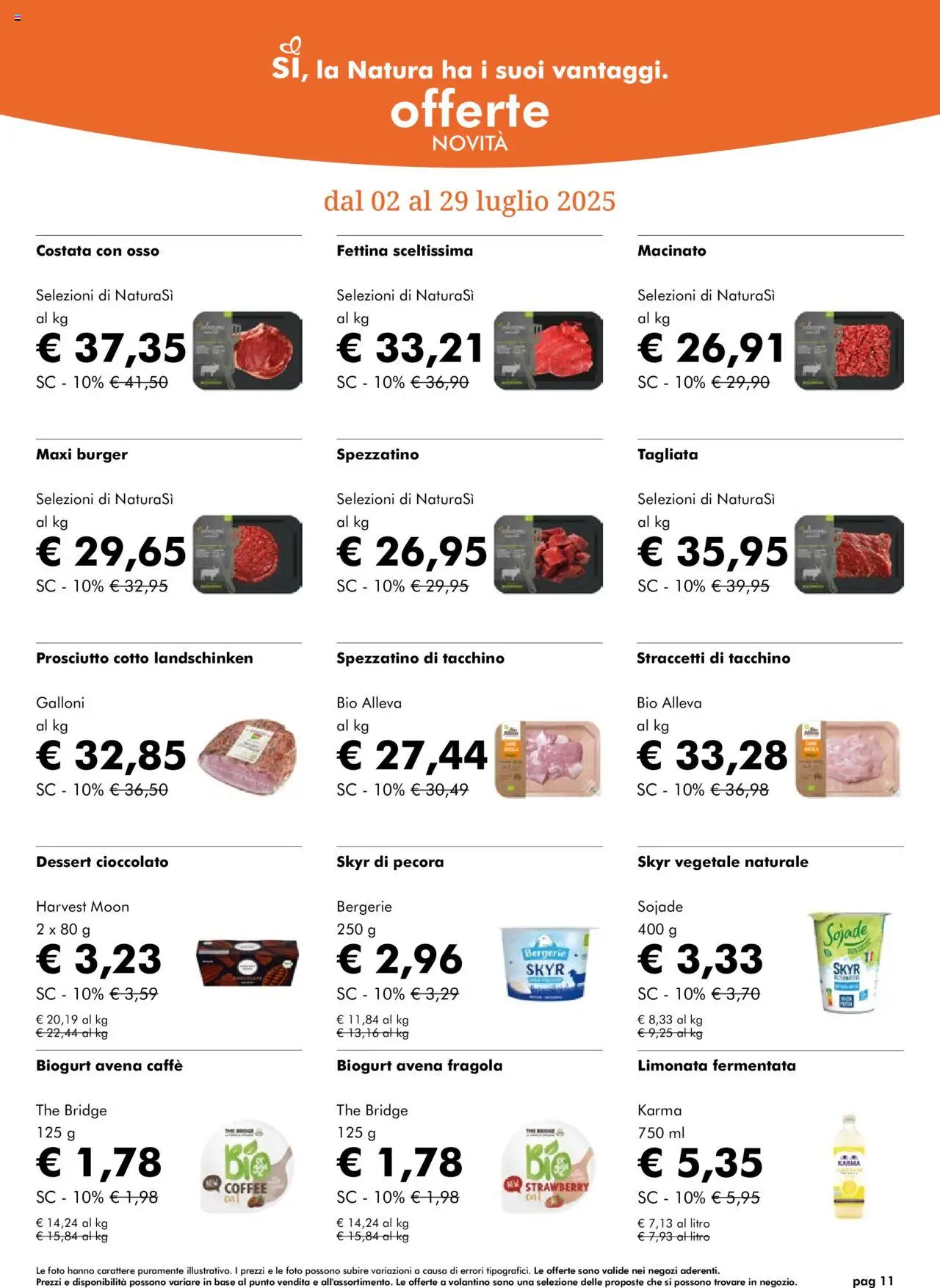Volantino Natura Sì	 - pagina 11 - valido dal 02/07/2025