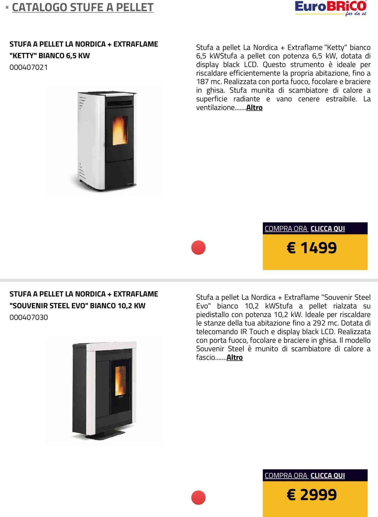 Eurobrico Stufe a Pellet catalogo - pagina 35 - valido dal 23/07/2025