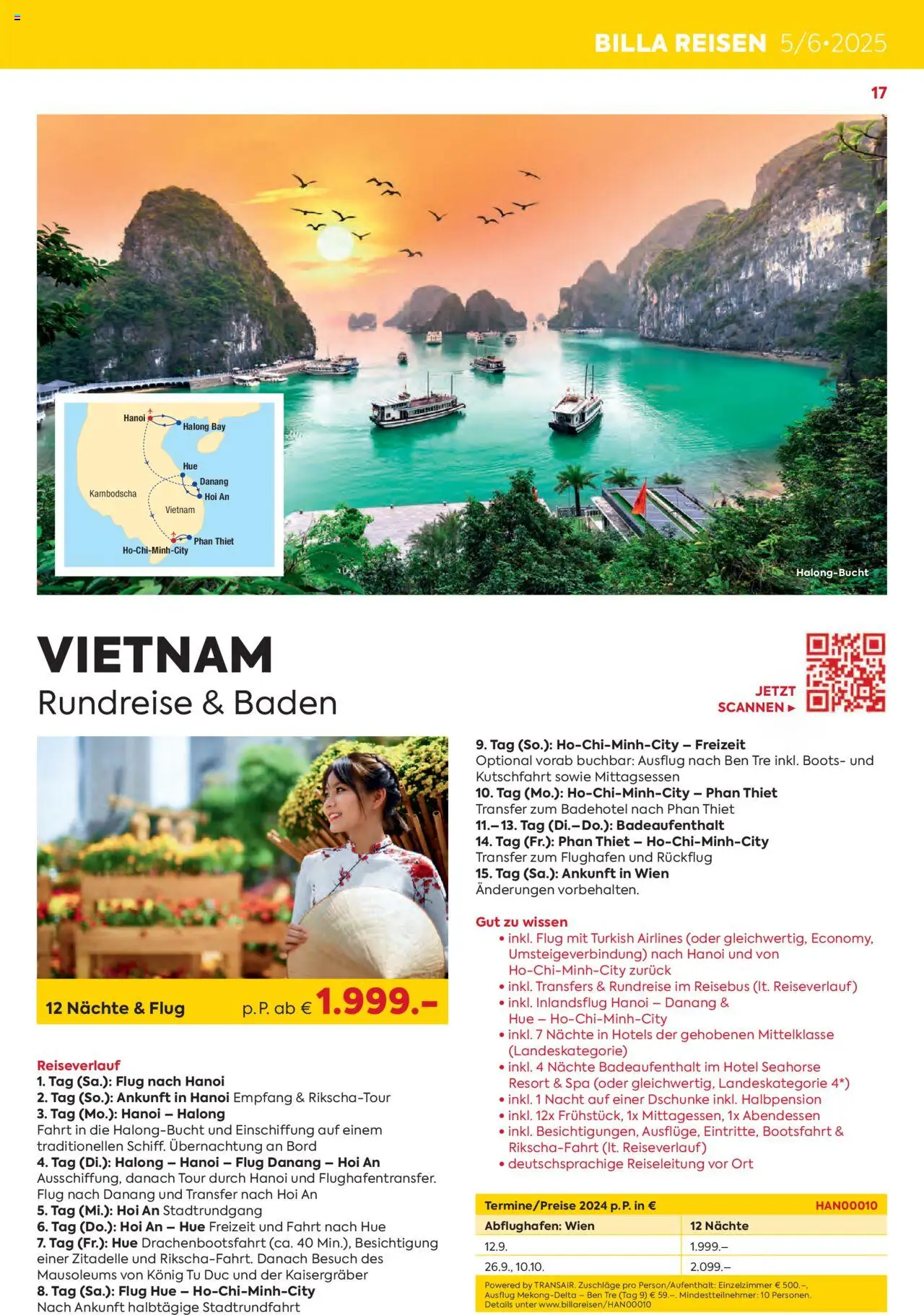 Billa Kreuzfahrten Rundreisen Erlebnisreisen 5/6 2025 - page 17- valid from 03.06.2025