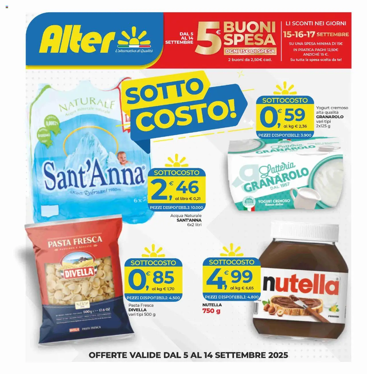 Alter Discount Sottocosto catalogo - pagina 1 - valido dal 05/09/2025