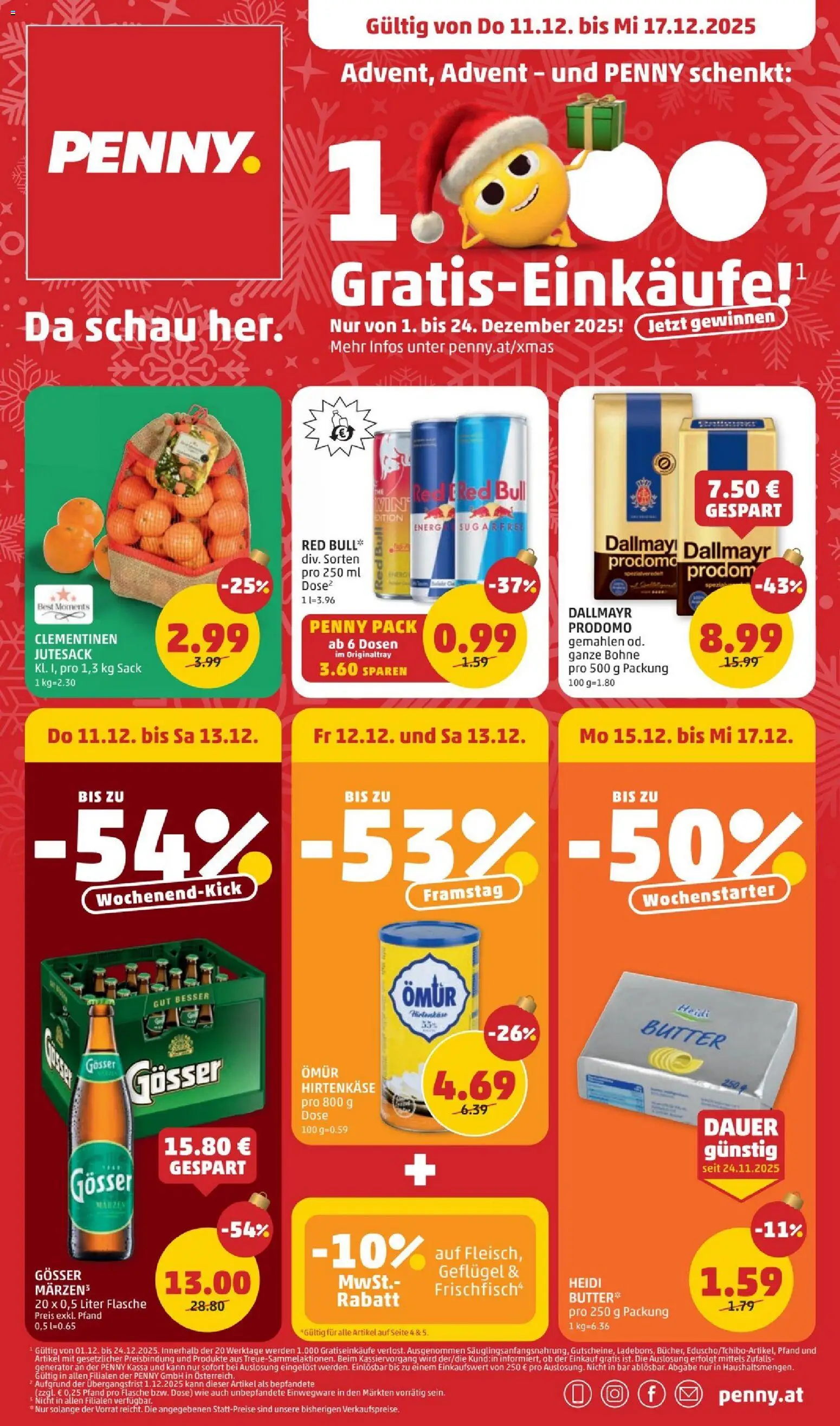 Penny Markt Flugblatt - Seite 1- gültig ab 11.12.2025