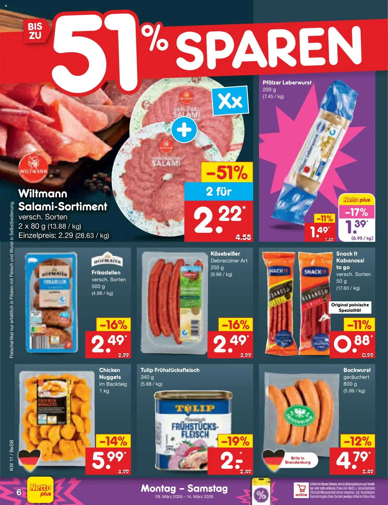 Netto Marken-Discount Prospekt 	 - Seite 6 - gültig ab 09.03.2026
