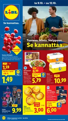 Esikatselu Lidl tarjoukset voimassa alkaen 09/10/2025