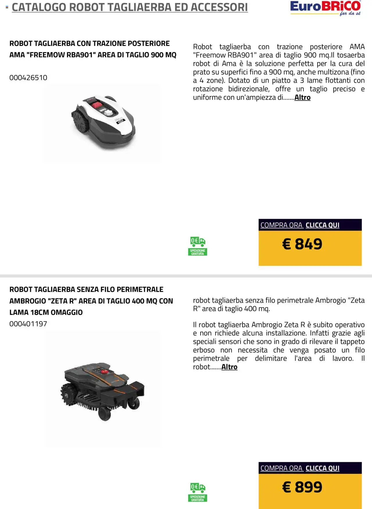 Eurobrico Robot Tagliaerba ed Accessori catalogo - pagina 7 - valido dal 23/07/2025