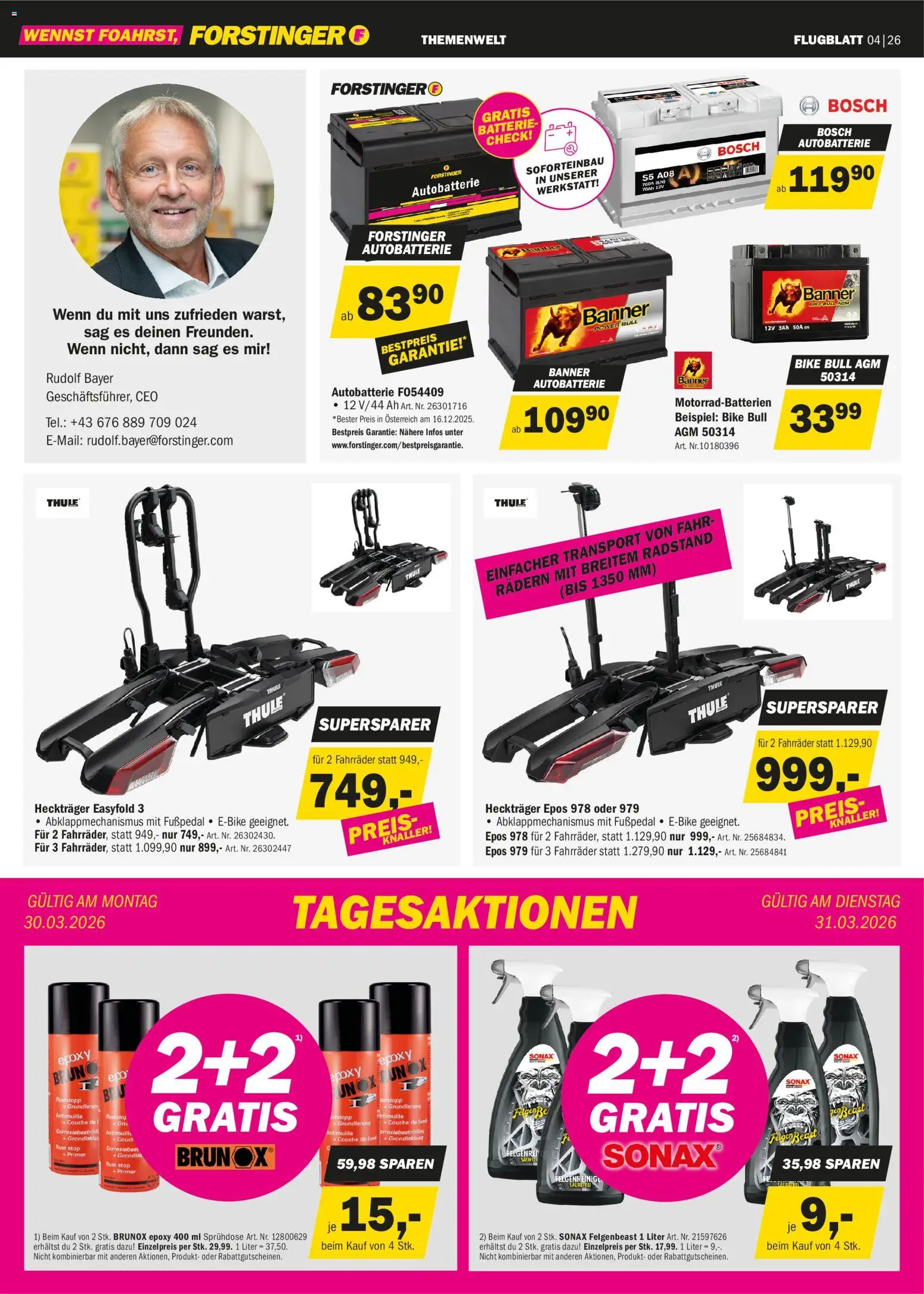 Forstinger Flugblatt - page 6- valid from 25.03.2026