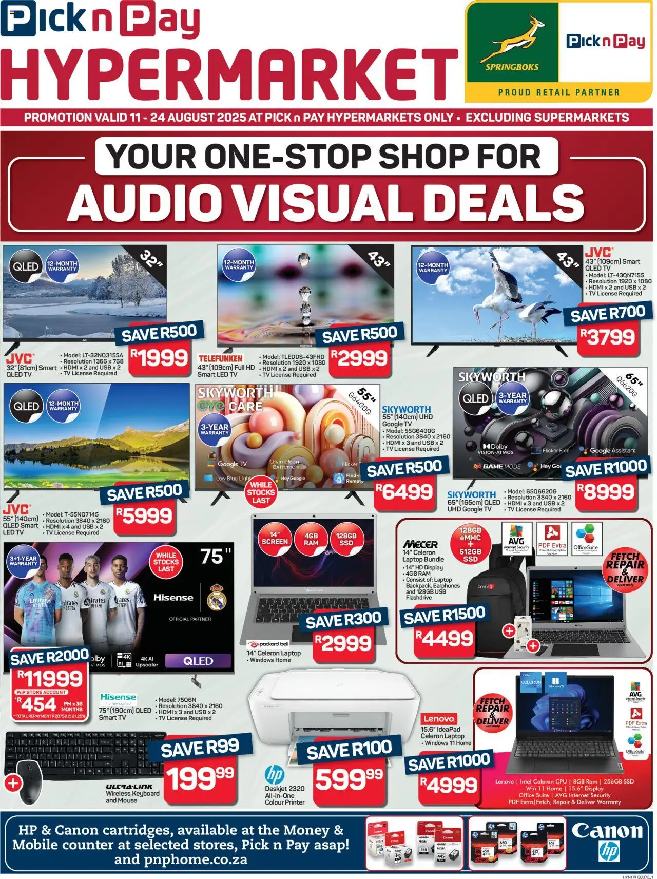 Pick n Pay - Hyper Large Appliances Specials - page 1- valid from 11/08/2025