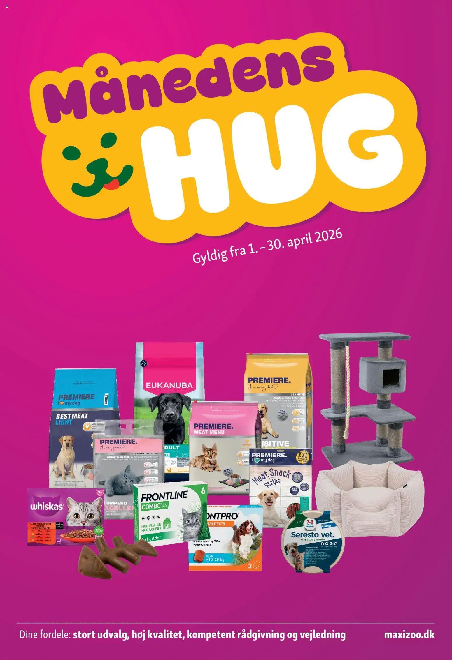 Maxi Zoo - Månedsavis April - side 1- gyldig fra 01/04/2026