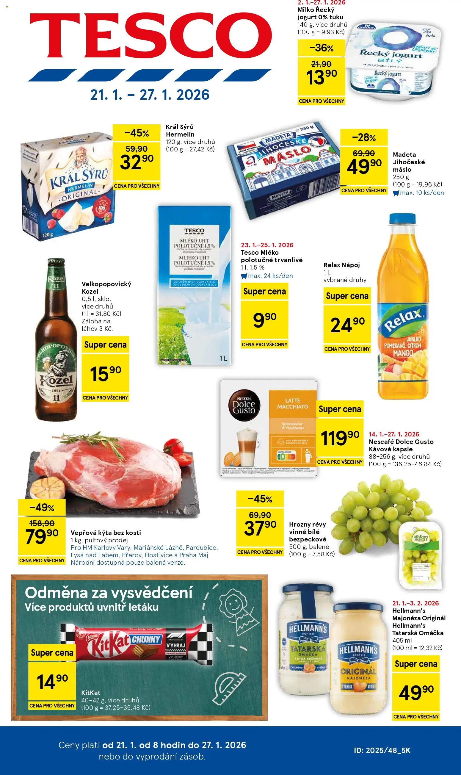 Tesco leták - Hypermarket - strana 1- platný od 21.01.2026
