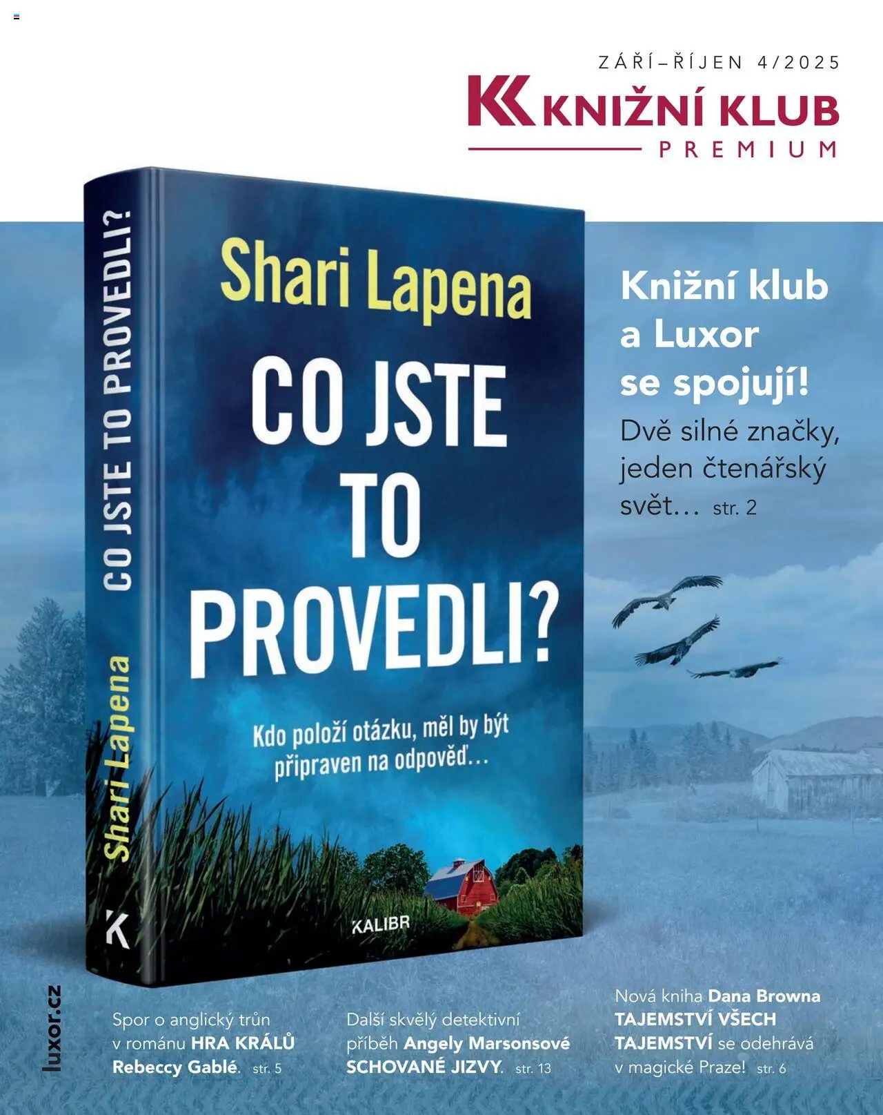 Luxor leták - strana 1- platný od 01.09.2025