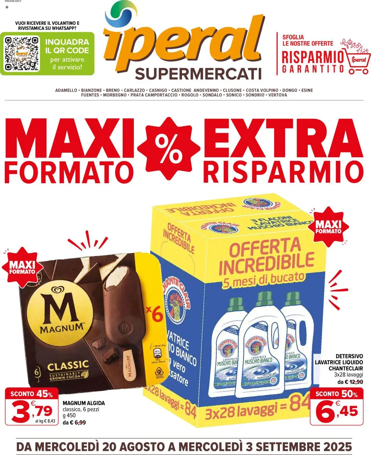 Volantino Iperal	 - pagina 1 - valido dal 20/08/2025