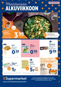 Esikatselu K-Supermarket tarjoukset voimassa alkaen 13/10/2025