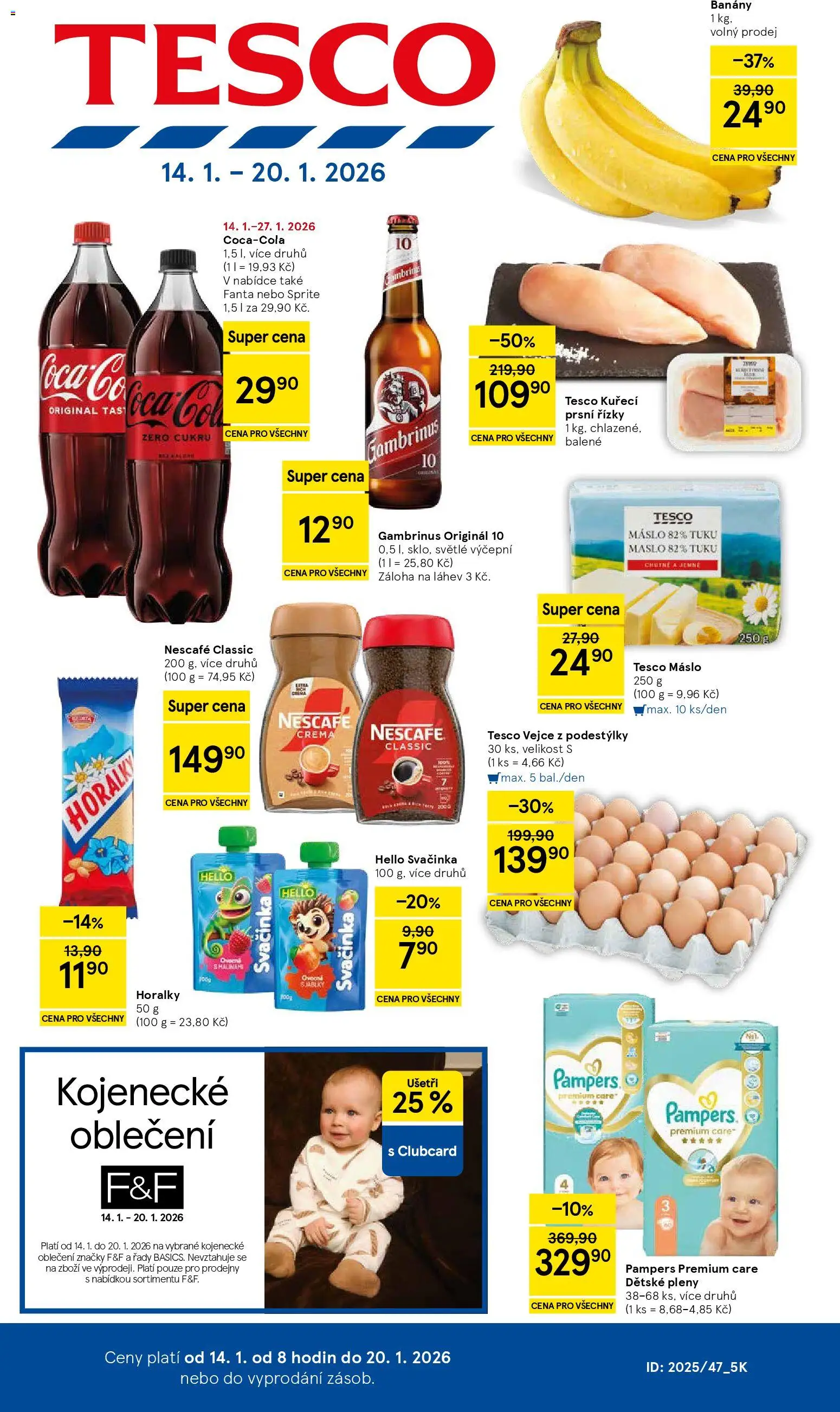 Tesco leták - Hypermarket - strana 1- platný od 14.01.2026