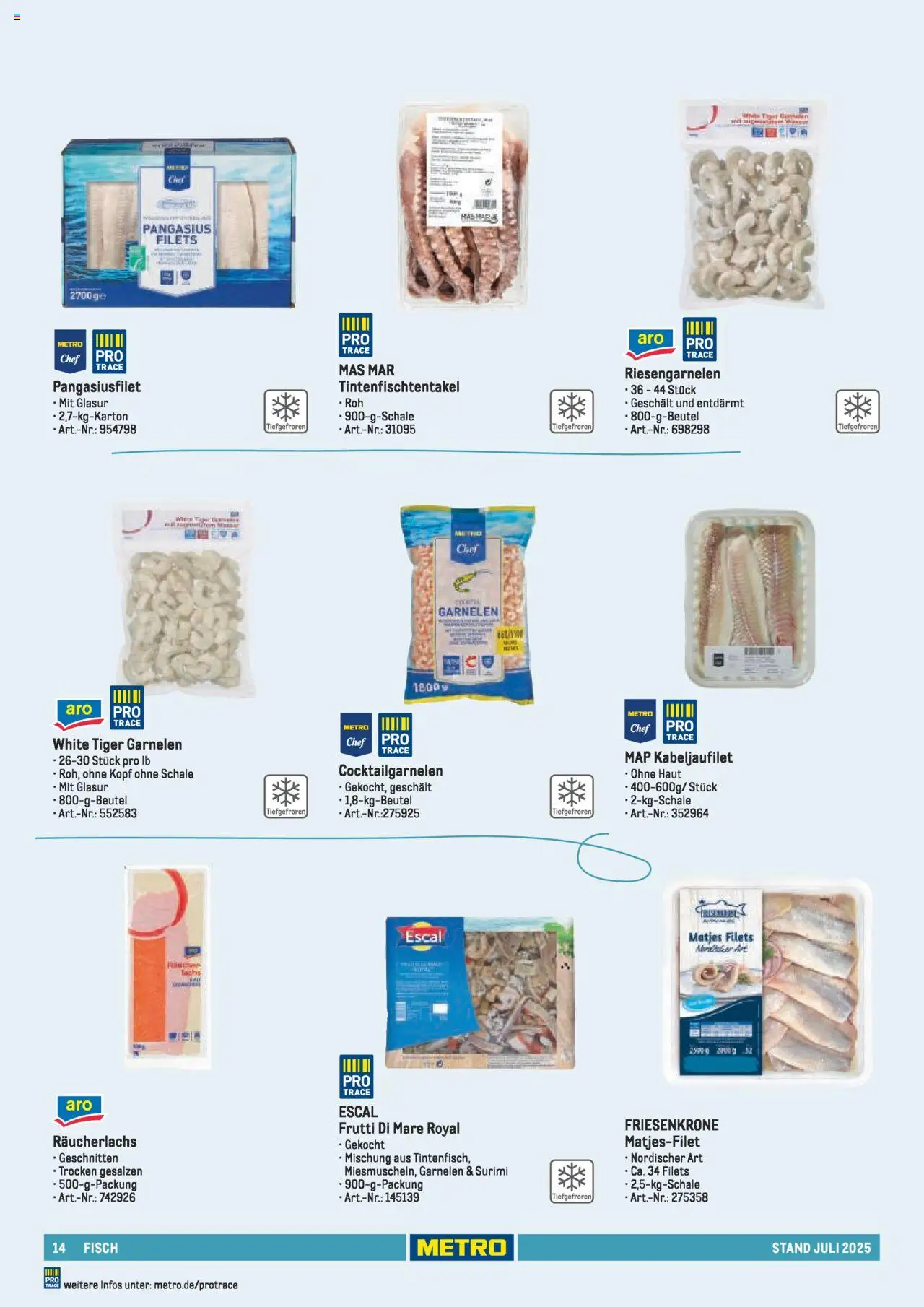 Metro - Sortimentskatalog Lieferservice - Seite 14 - gültig ab 31.07.2025