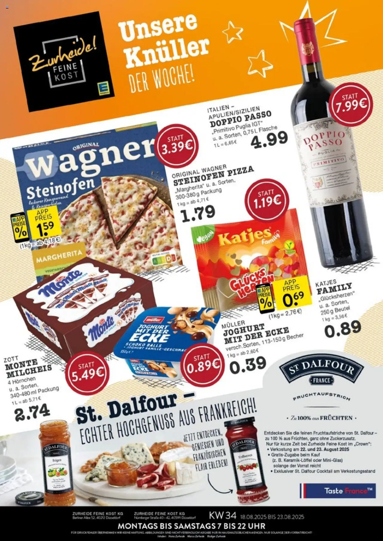 Edeka Zurheide Prospekt 	 - Seite 1 - gültig ab 18.08.2025