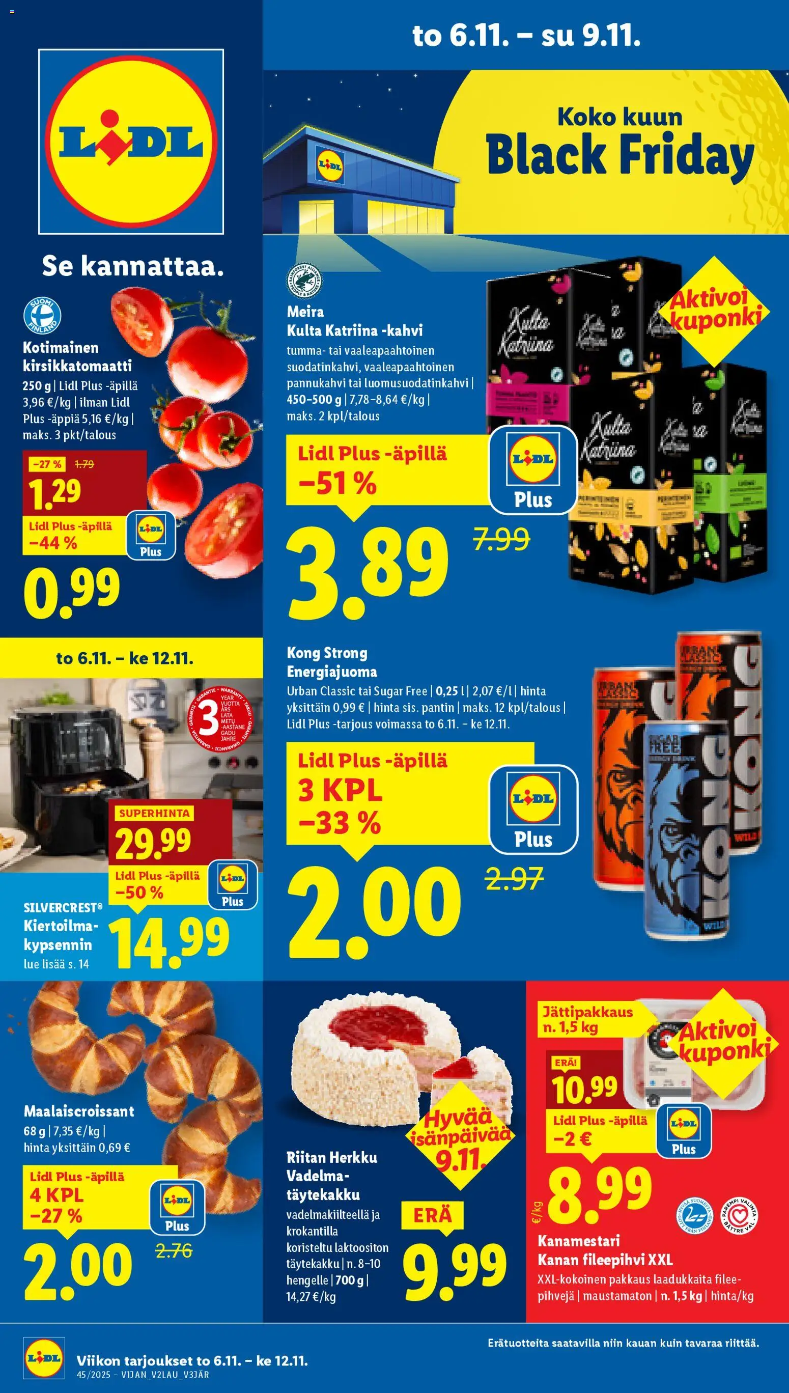 Lidl - Black Friday - sivu 1- voimassa alkaen 06/11/2025