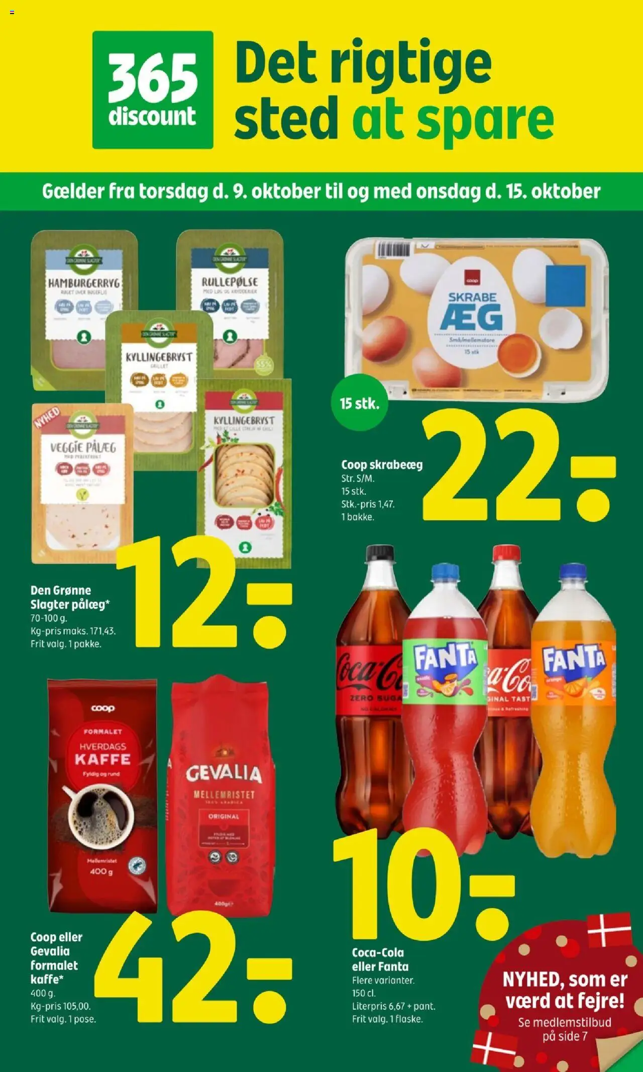 Coop 365 - Tilbudsavis - side 1- gyldig fra 09/10/2025
