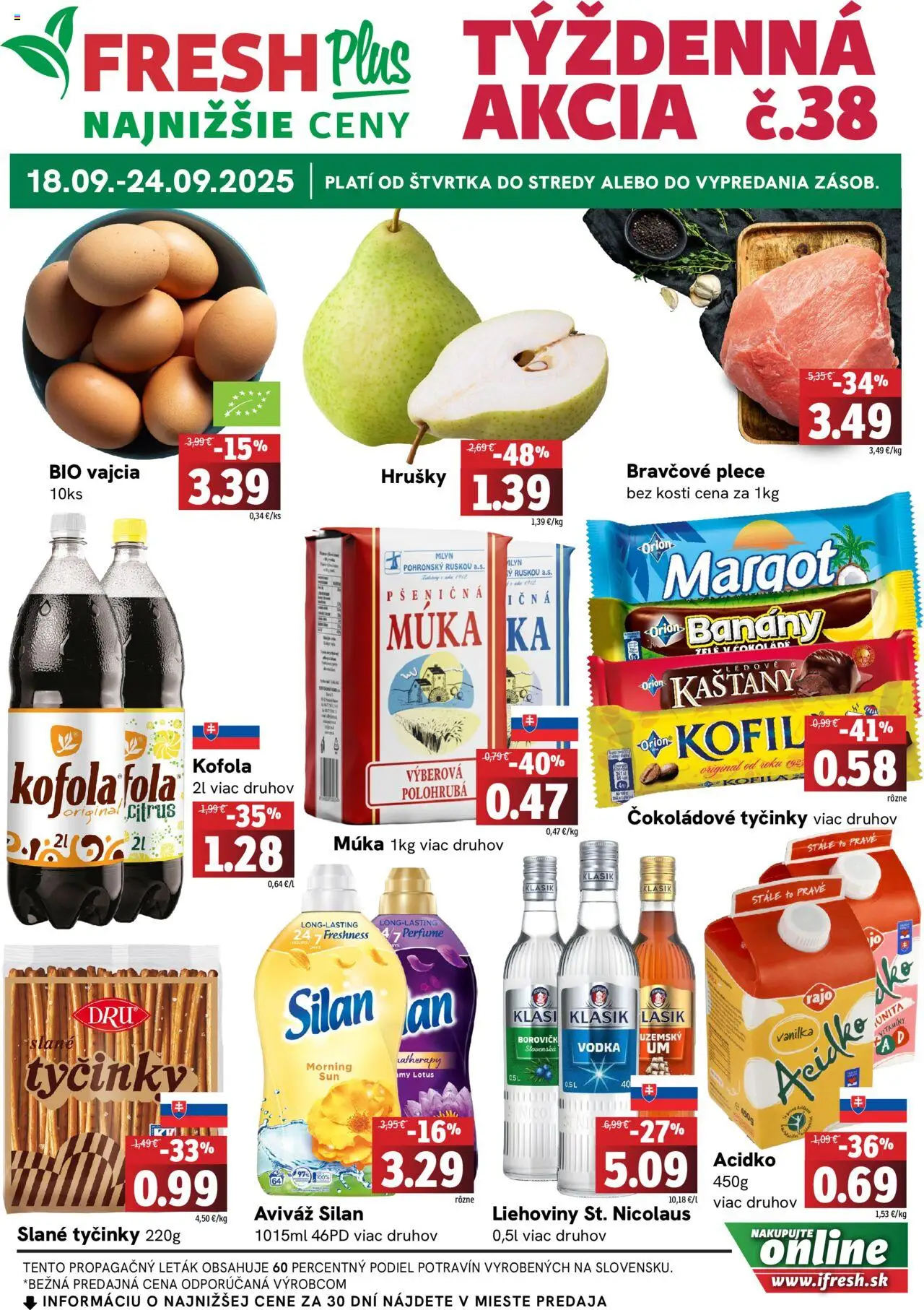 Fresh Leták - strana 1- platný od 18.09.2025