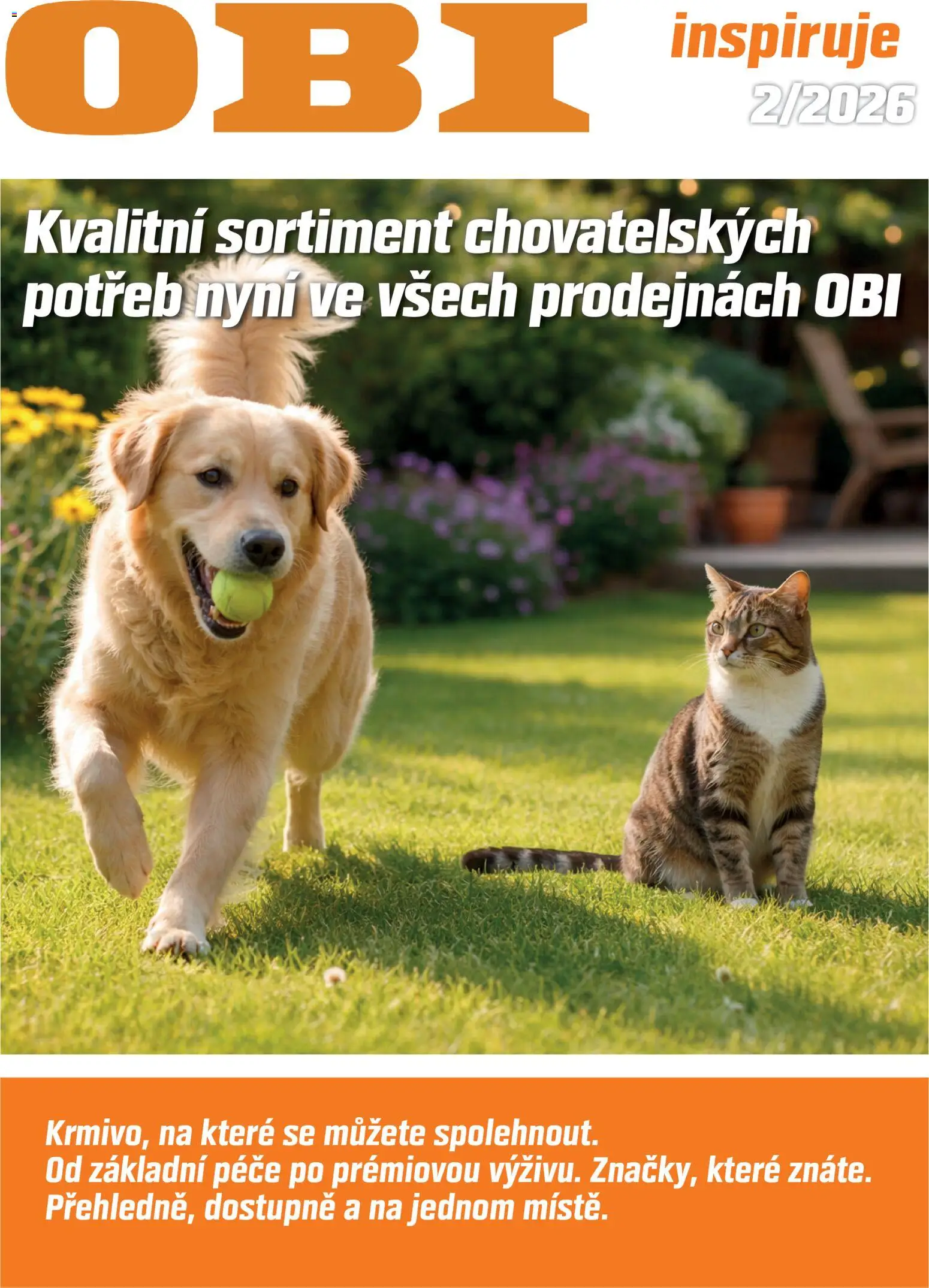 OBI leták - Chovatelská potřeby - strana 1- platný od 15.02.2026