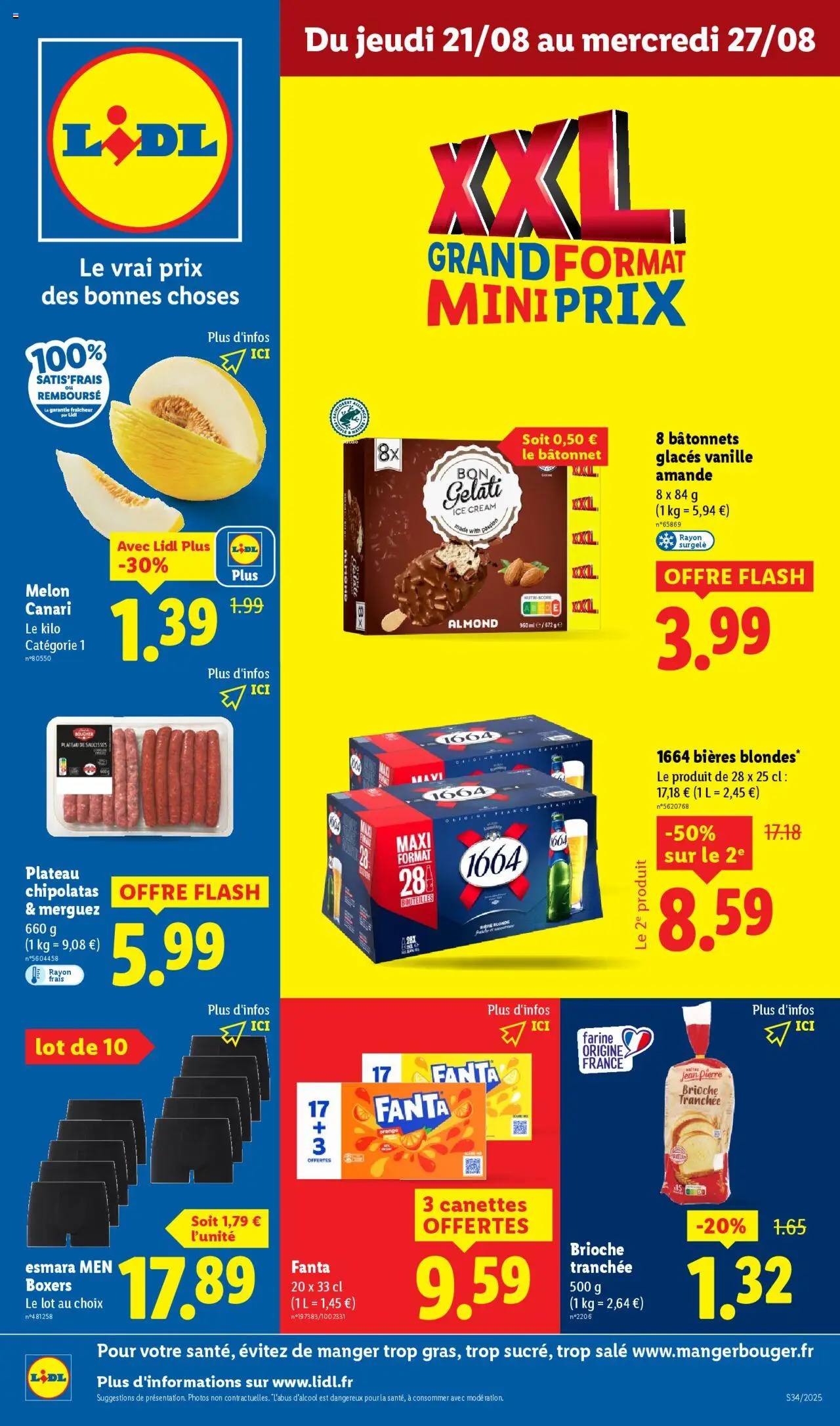 LIDL catalogue semaine 34 - page 1 - valable à partir du 21/08/2025
