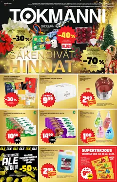 Esikatselu Tokmanni - Tarjoussanomat voimassa alkaen 22/12/2025