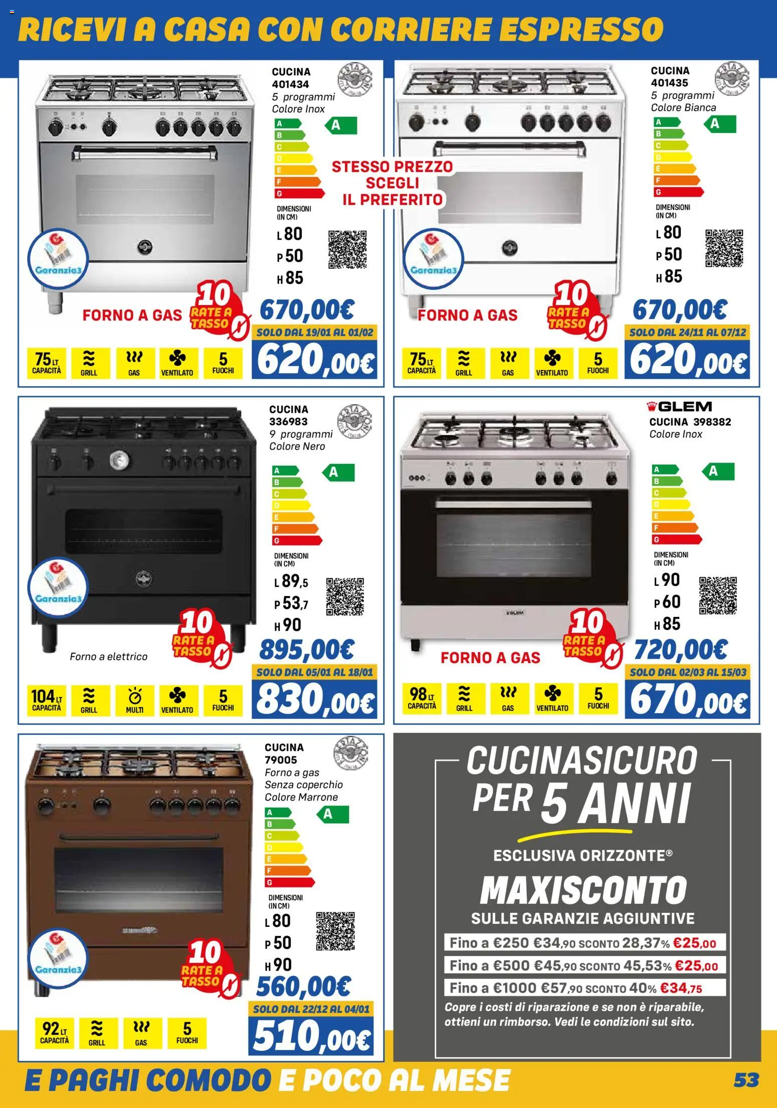 Orizzonte Elettrodomestici catalogo - pagina 53 - valido dal 01/11/2025