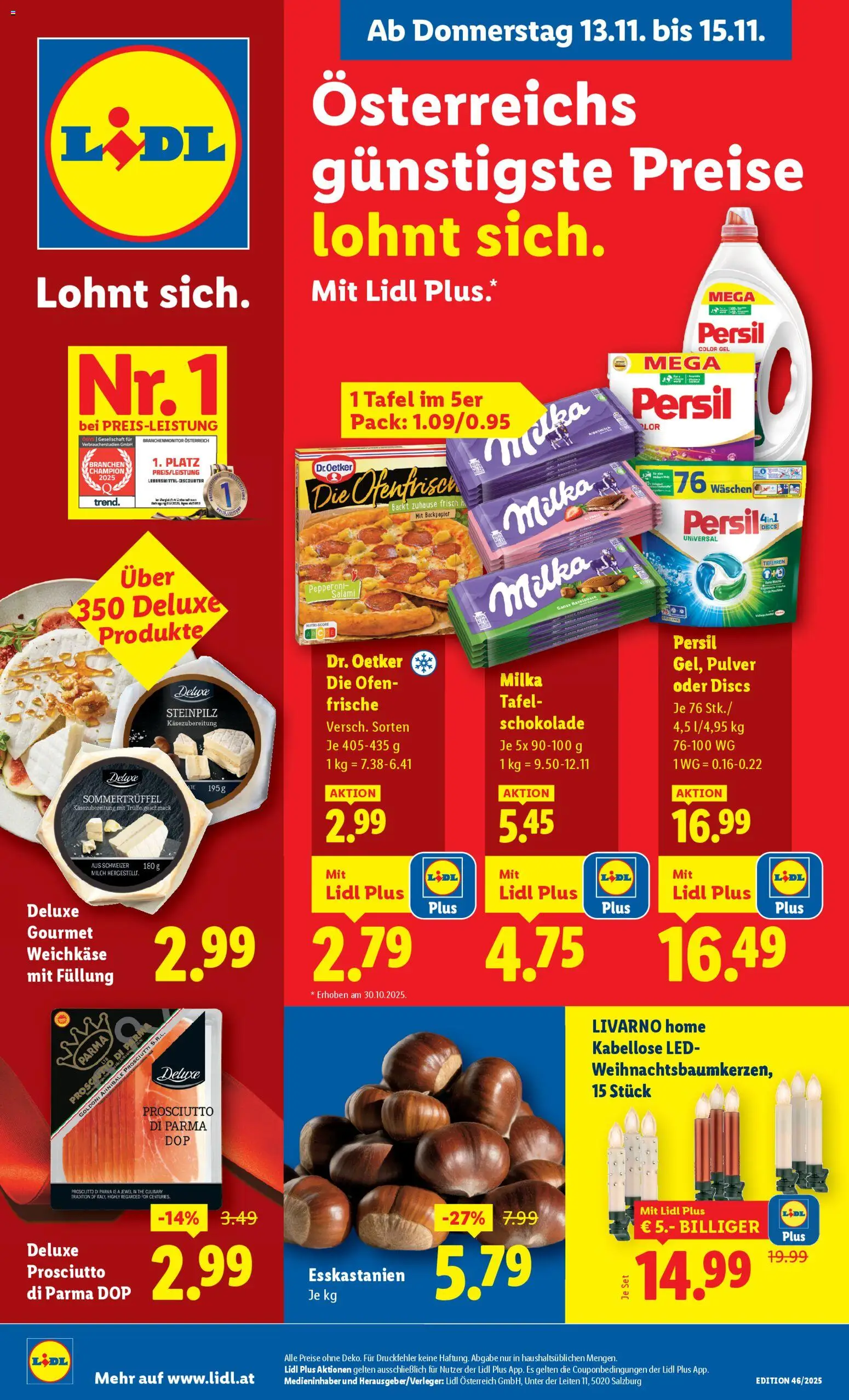 Lidl Flugblatt - Seite 1- gültig ab 13.11.2025