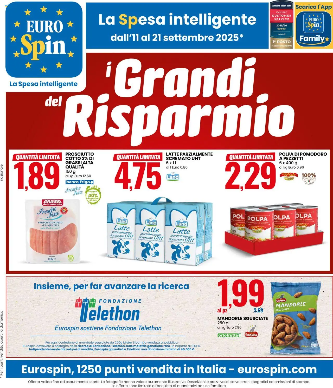 Volantino Eurospin	 - pagina 1 - valido dal 11/09/2025