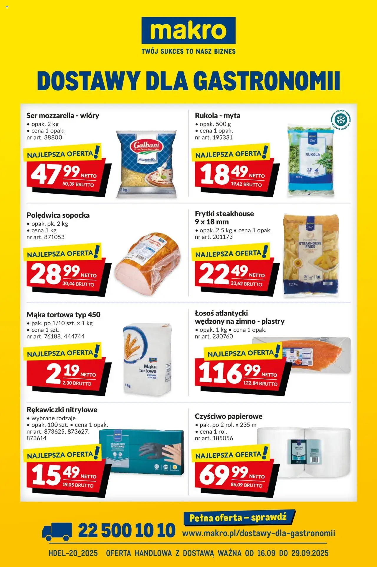 Makro Gazetka - Dostawy dla gastronomii - strona 1- ważny od 16.09.2025