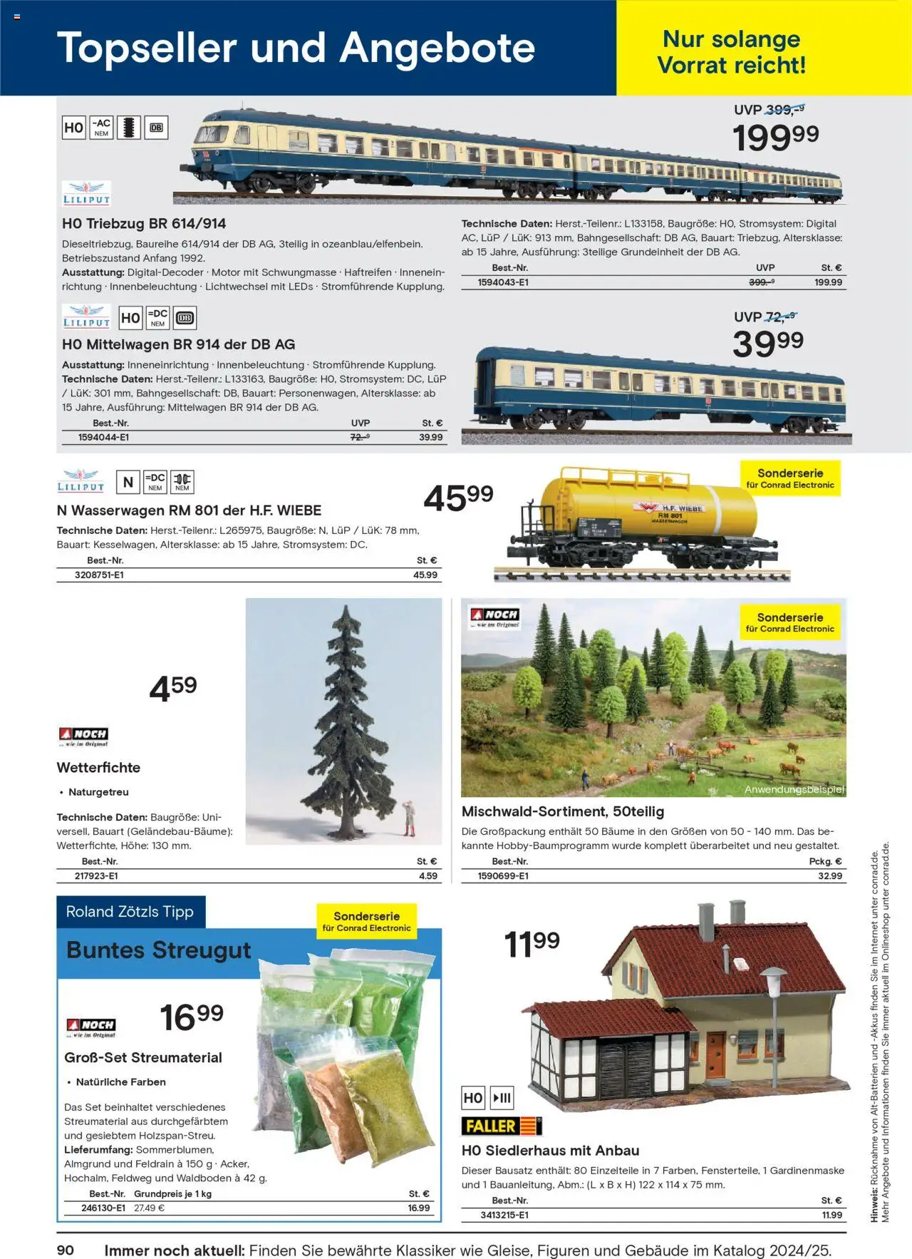 Conrad  Modellbahn Katalog - Seite 92 - gültig ab 25.08.2025