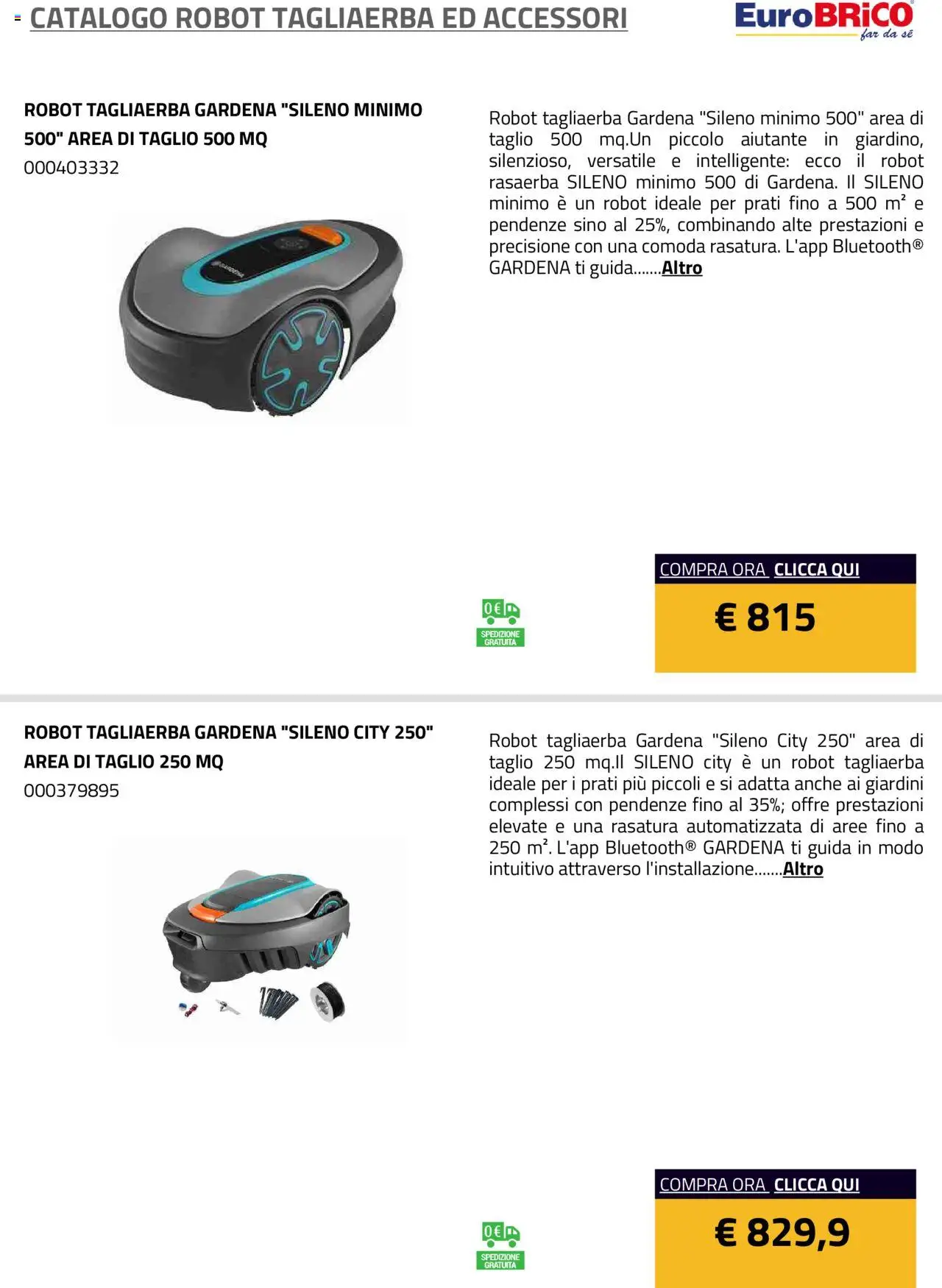 Eurobrico Robot Tagliaerba ed Accessori catalogo - pagina 6 - valido dal 23/07/2025
