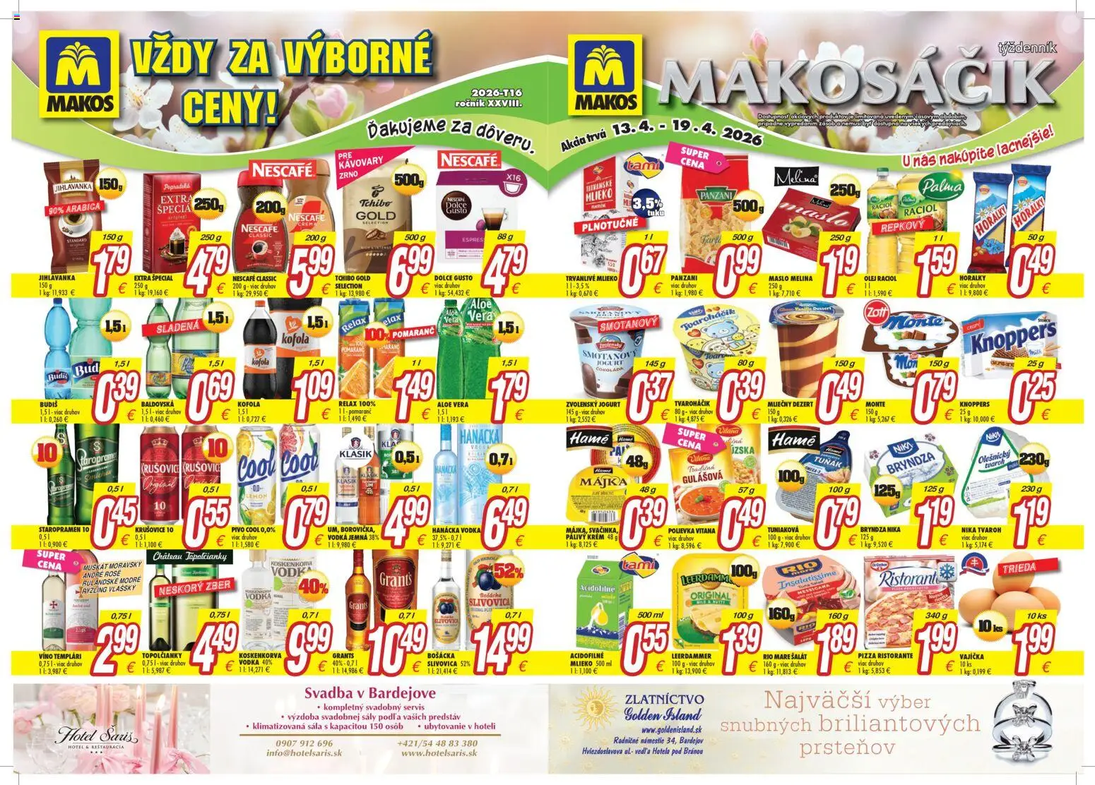 Makos leták - strana 1- platný od 13.04.2026