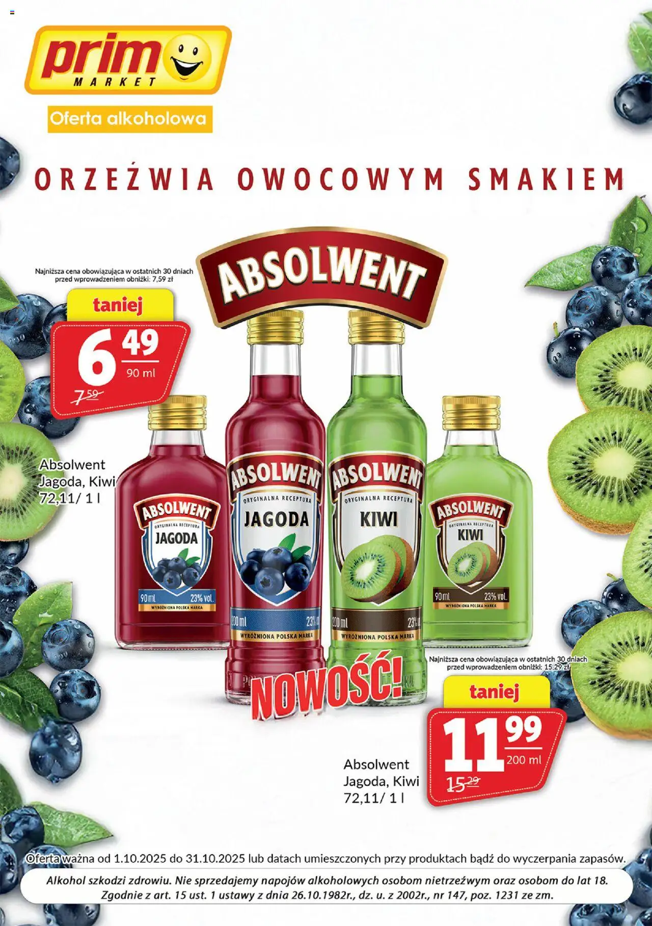 Prim Market Gazetka - Oferta alkoholowa - strona 1- ważny od 01.10.2025