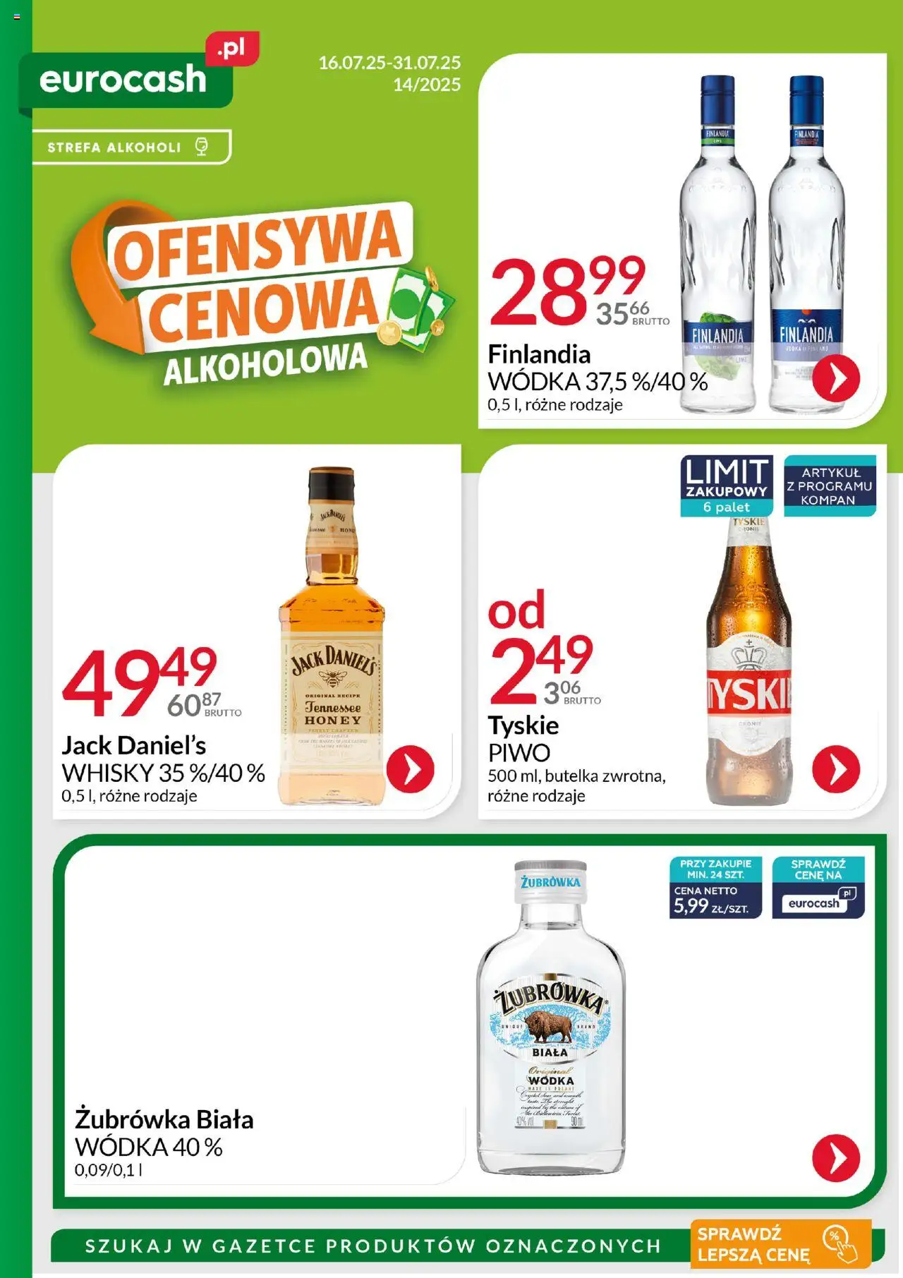 Eurocash Gazetka - Ofensywa Cenowa Alkoholowa - strona 1- ważny od 16.07.2025