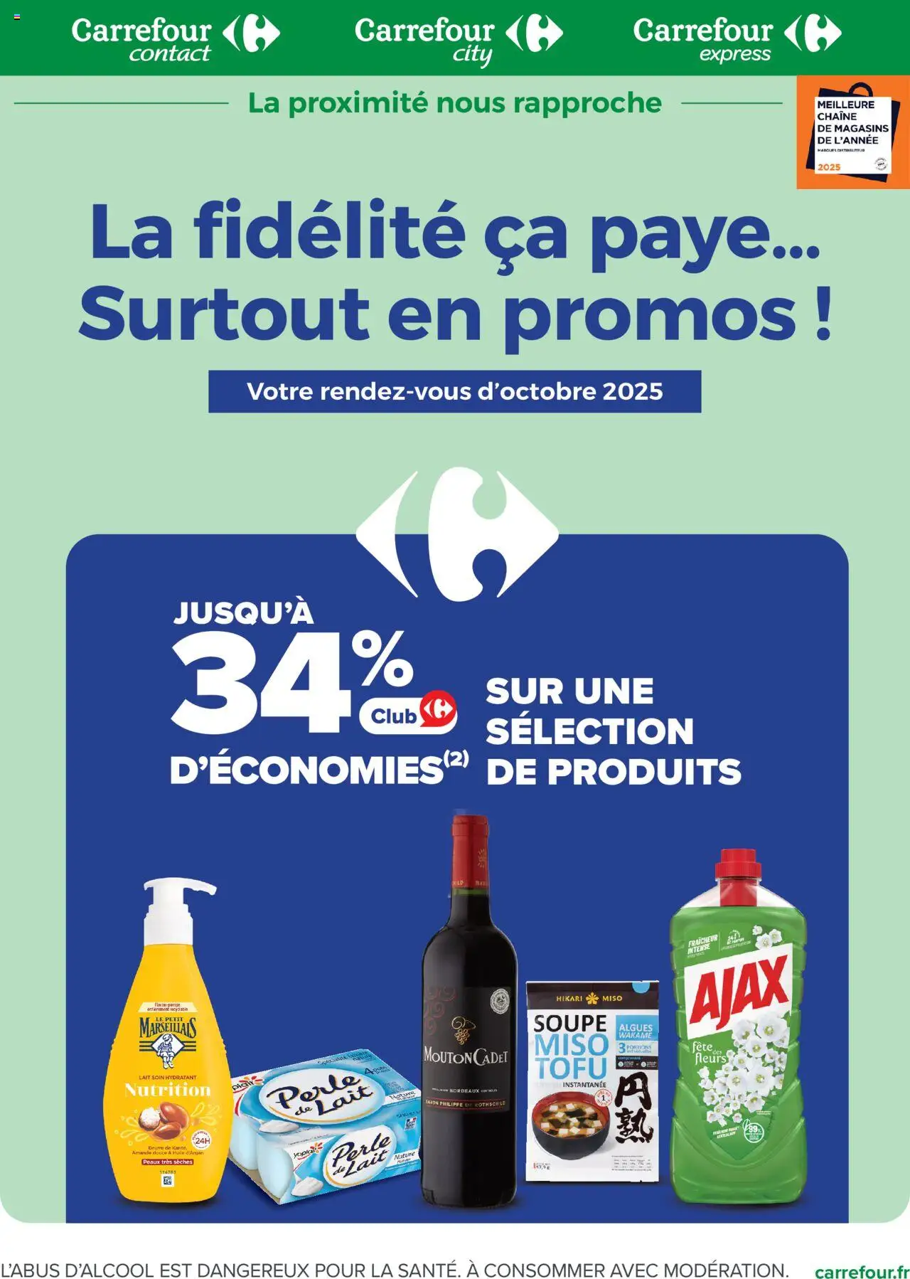 Carrefour contact catalogue - page 1 - valable à partir du 01/10/2025
