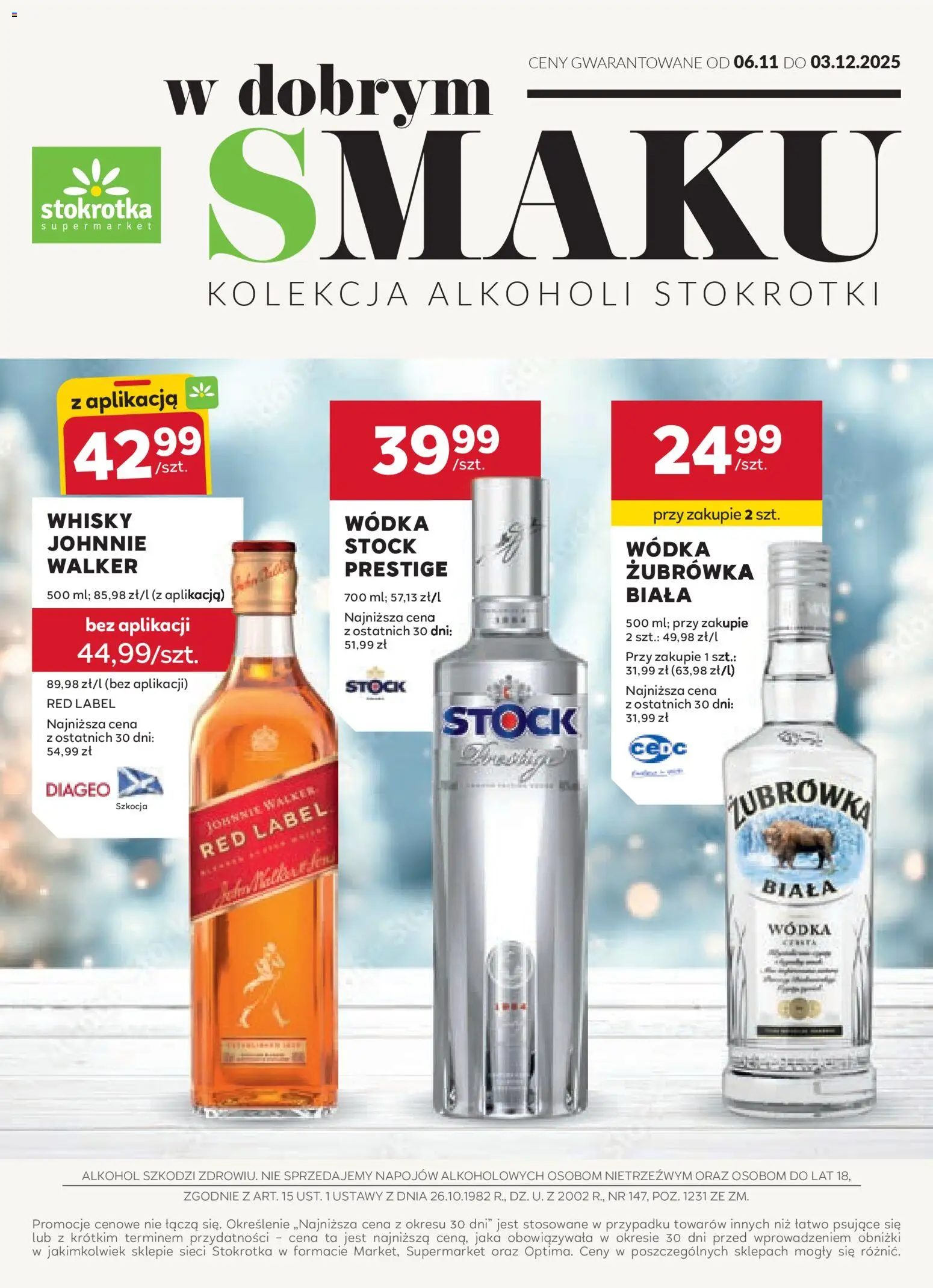 Stokrotka Gazetka - Oferta alkoholowa - strona 1- ważny od 06.11.2025