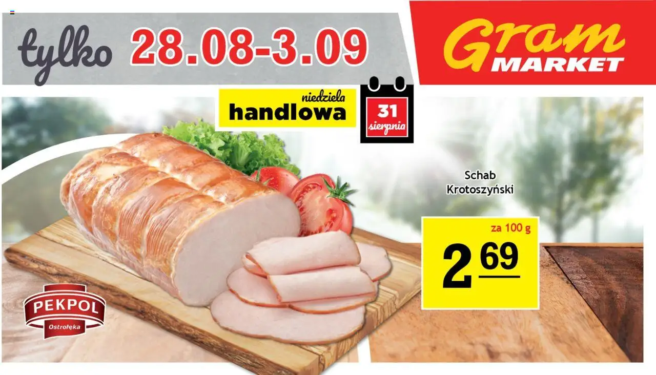 Gram Market Gazetka - Billboard - strona 1- ważny od 28.08.2025