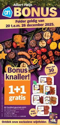 Albert Heijn folder week  / de la semaine 52 geldig vanaf 20/12/2025