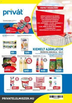 Előnézet PRIVÁT Akciós újság érvényes 2025.09.11.-tól