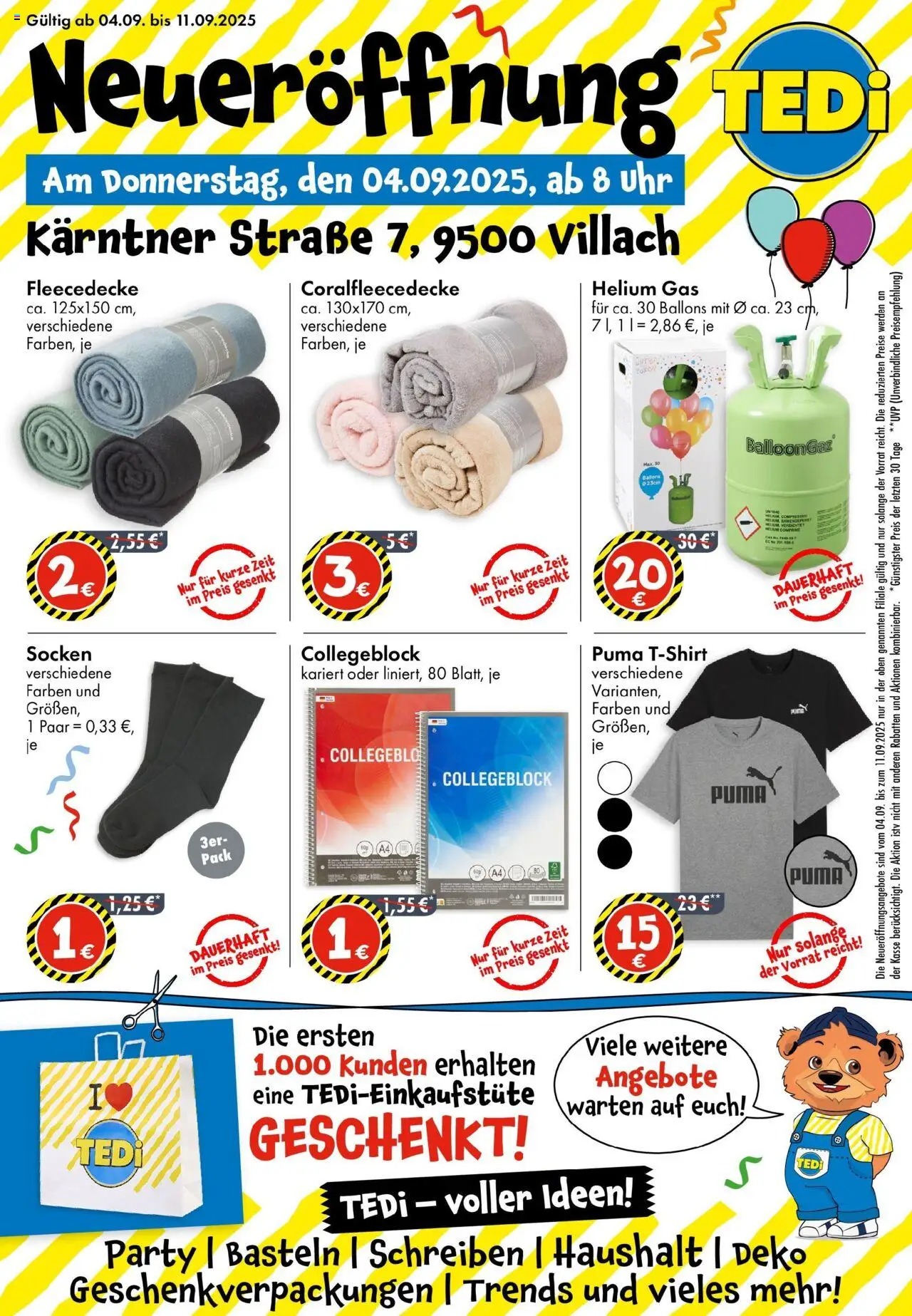 TEDi Flugblatt - Seite 1- gültig ab 04.09.2025