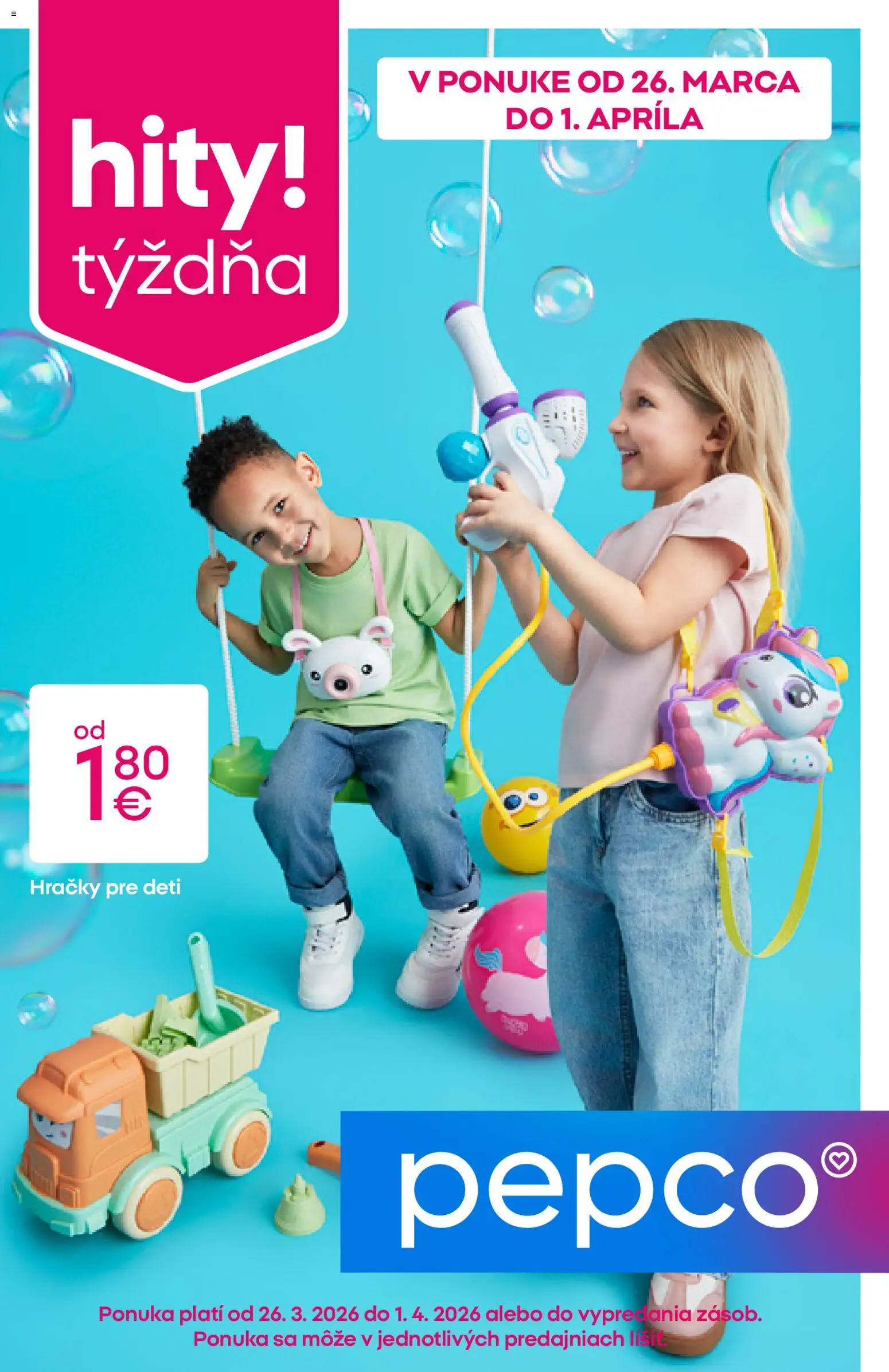 Pepco leták - strana 1- platný od 26.03.2026