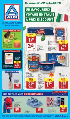 Aperçu Aldi catalogue semaine 29 valable à partir du 16/07/2025