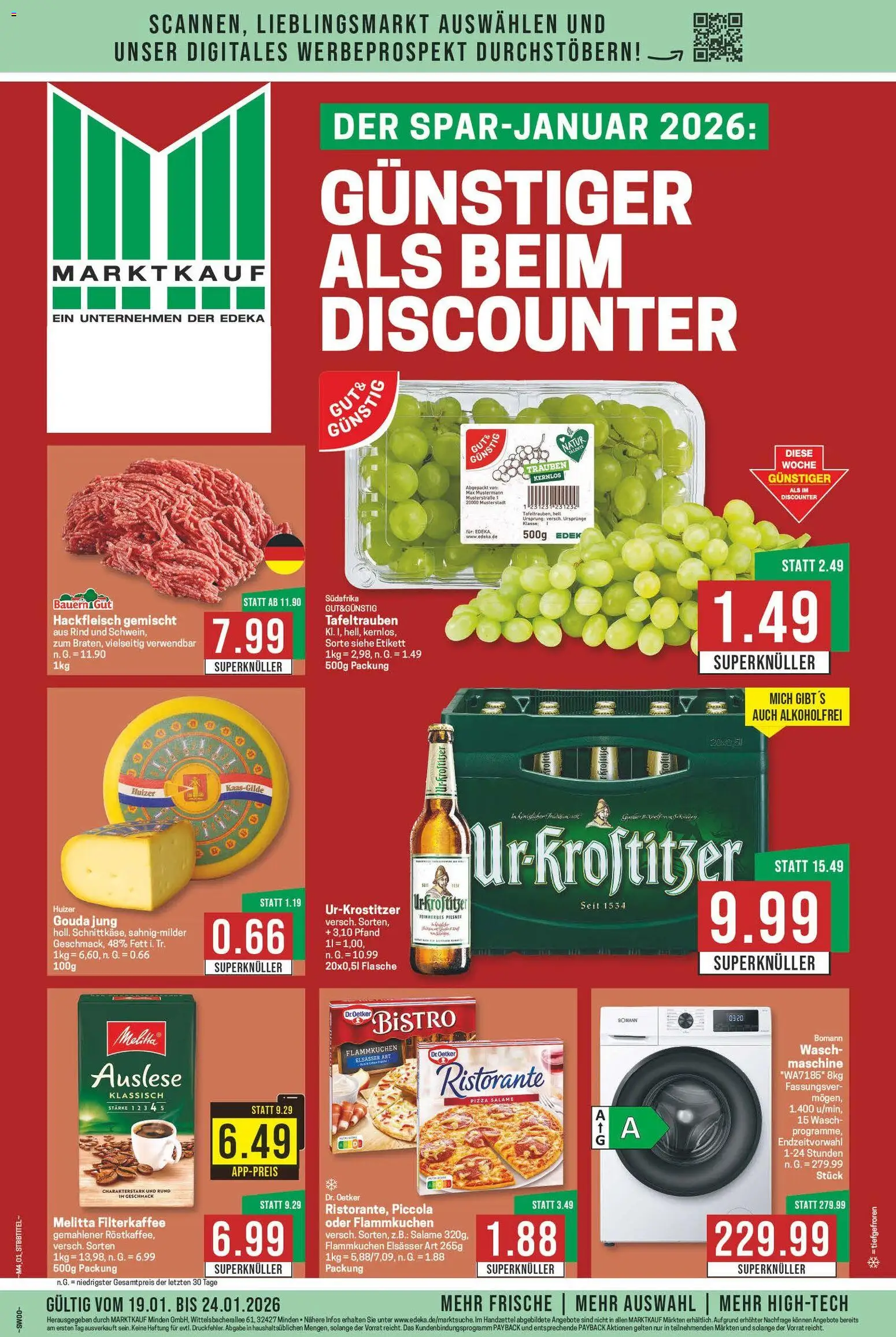 Marktkauf Prospekt 	 - Seite 1 - gültig ab 19.01.2026