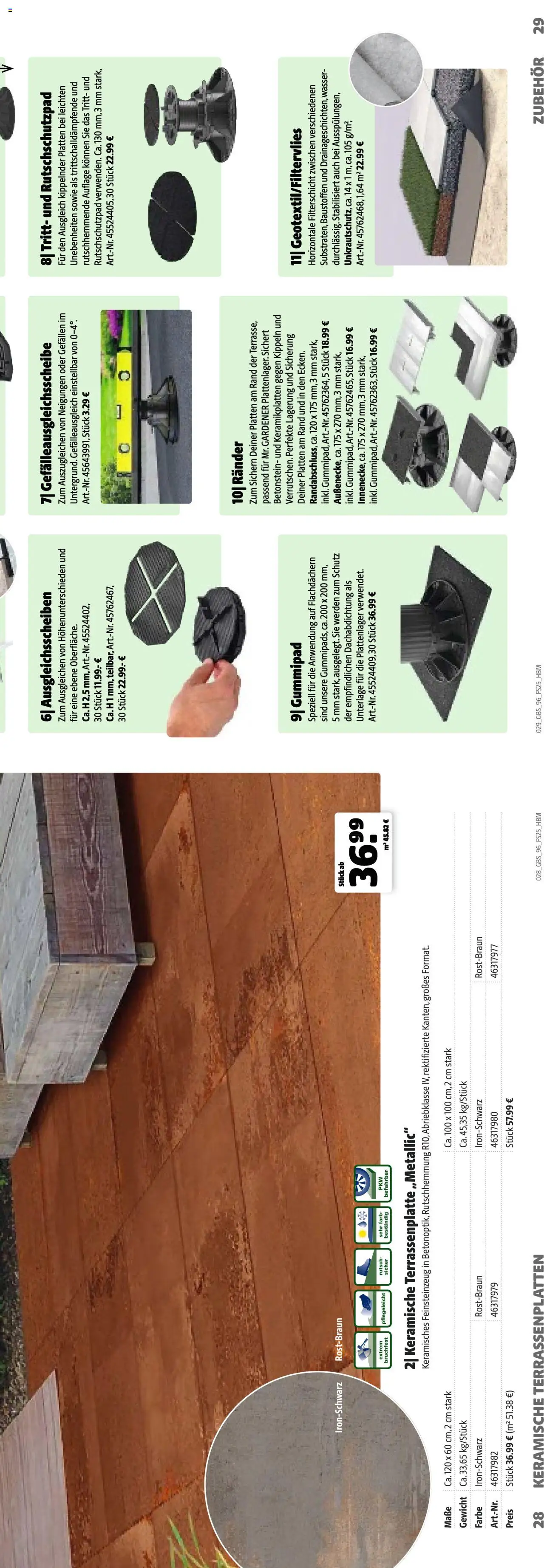 Hagebau Katalog Gartenbaustoffe - Seite 29 - gültig ab 02.03.2025