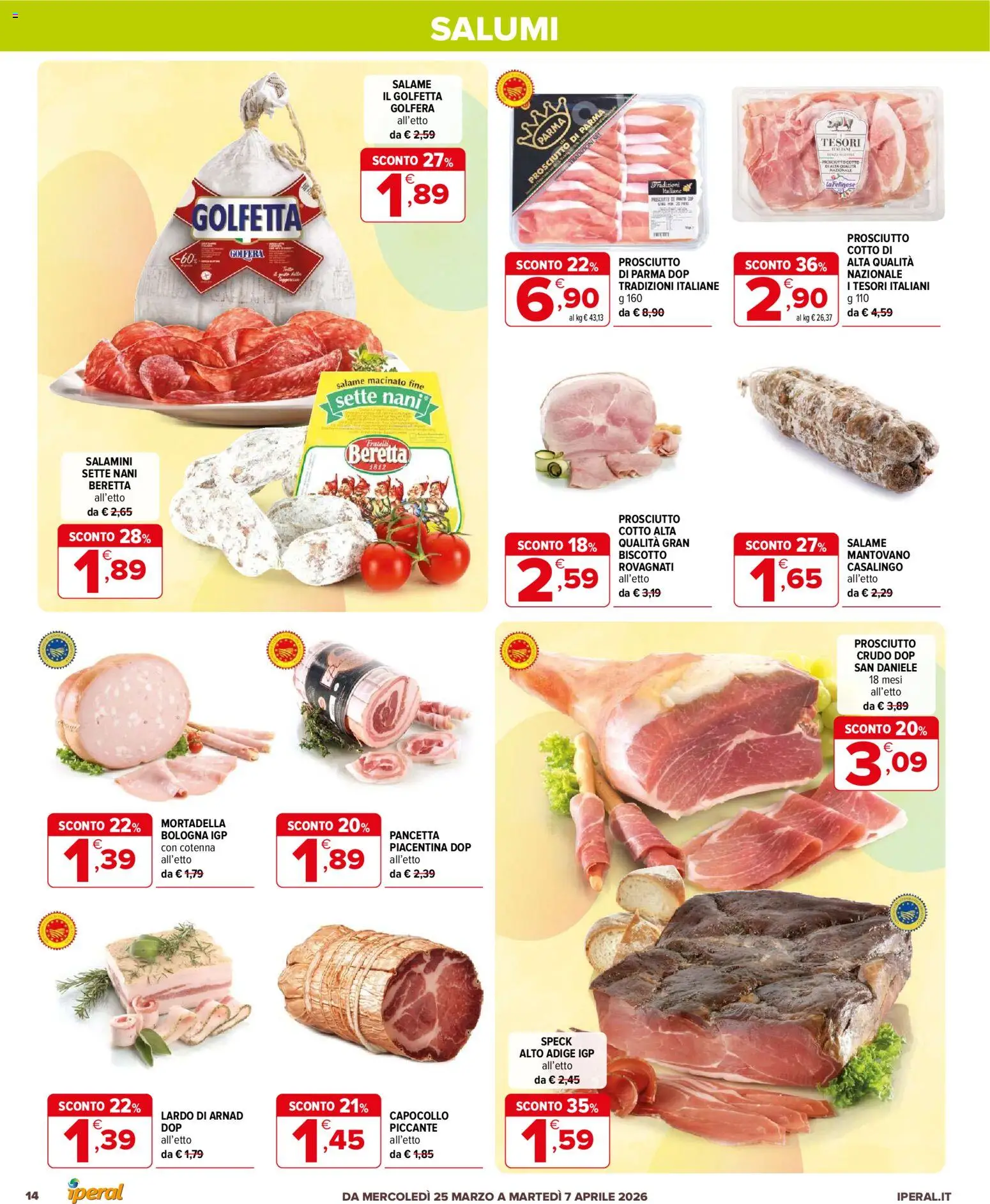 Iperal volantino - pagina 14 - valido dal 25/03/2026