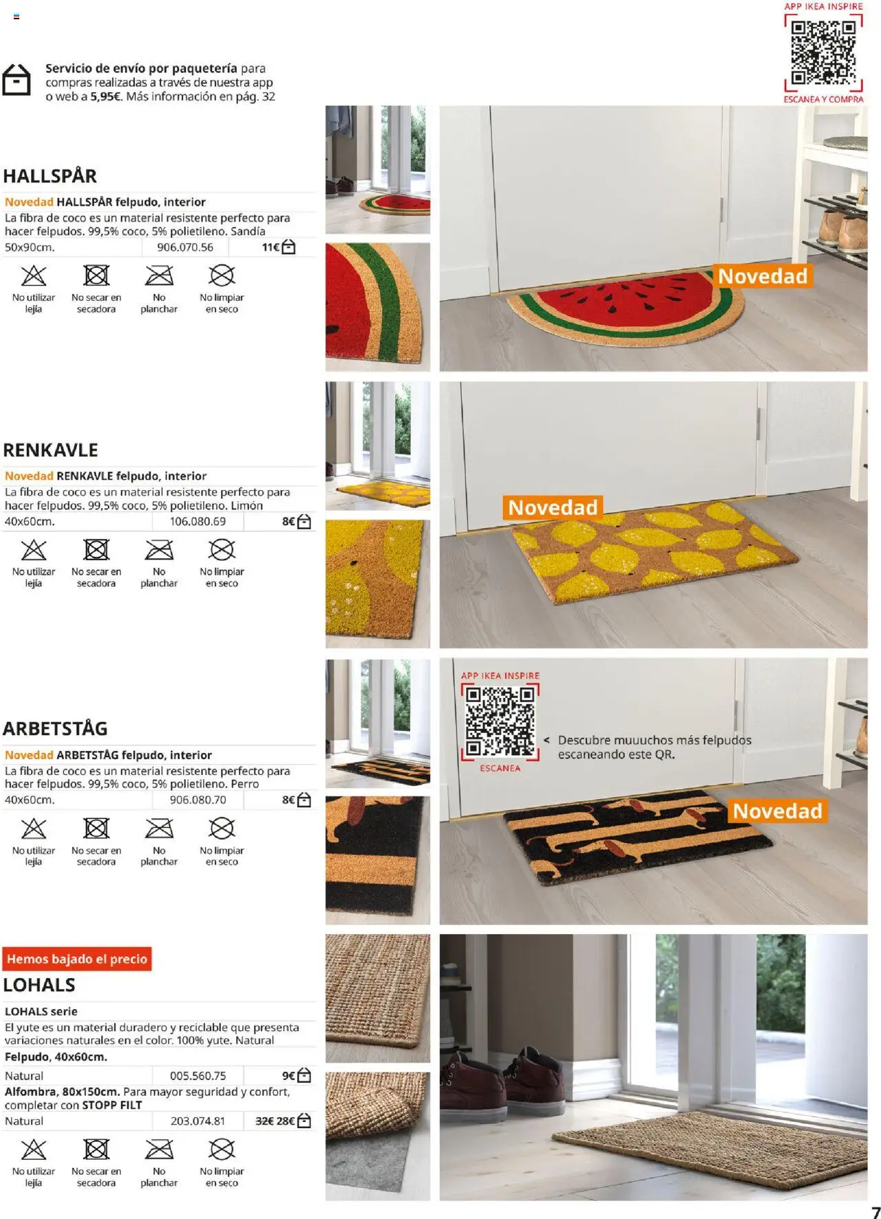 Catálogo IKEA Alfombras - Página de 7 - Válido desde 01/09/2025